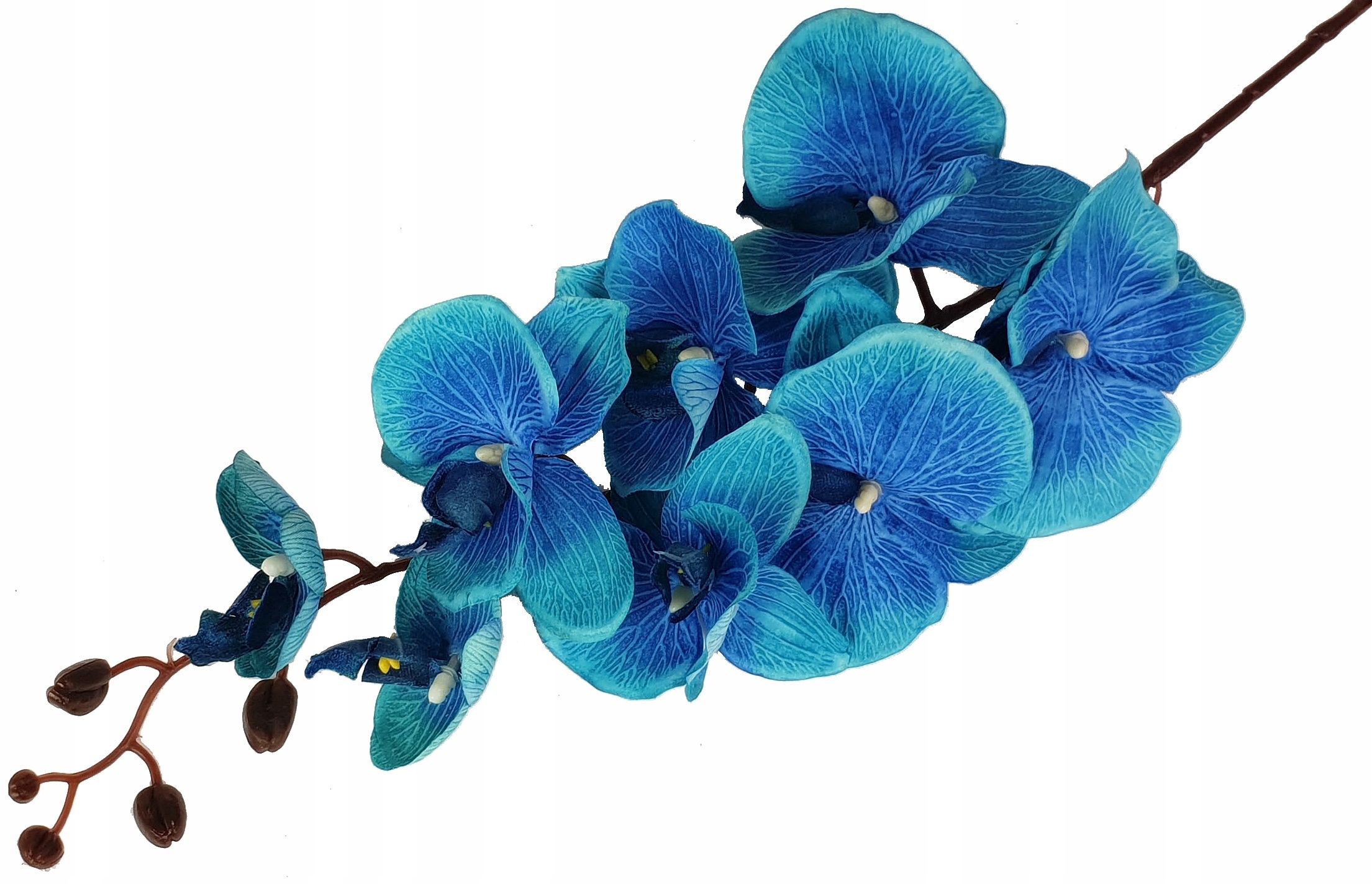  Orchid twig 20 flowers 76 cm rubber