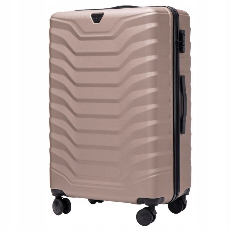  Lagaminas wings abs vidutinė peafowl 4 ratai 24" 63l champagne