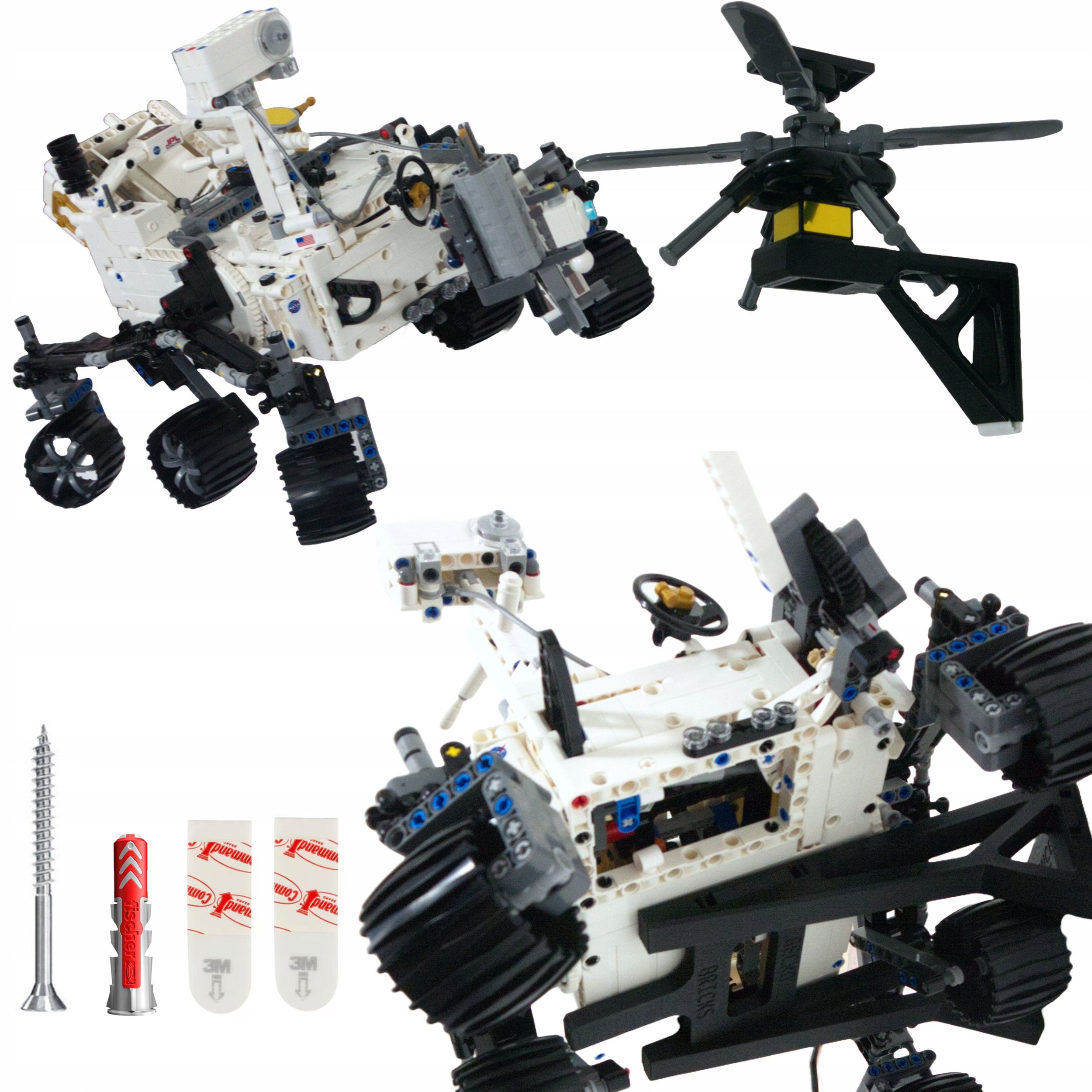  Komplektas laikiklių ant sienos pakaba ant mars rover perseverance - 42158