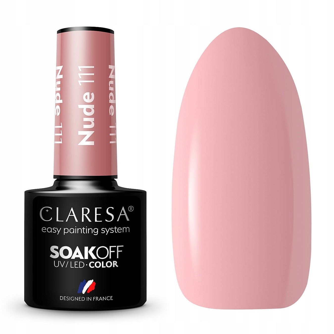  Claresa hübriid küünelakk burgundia glitter pink 554