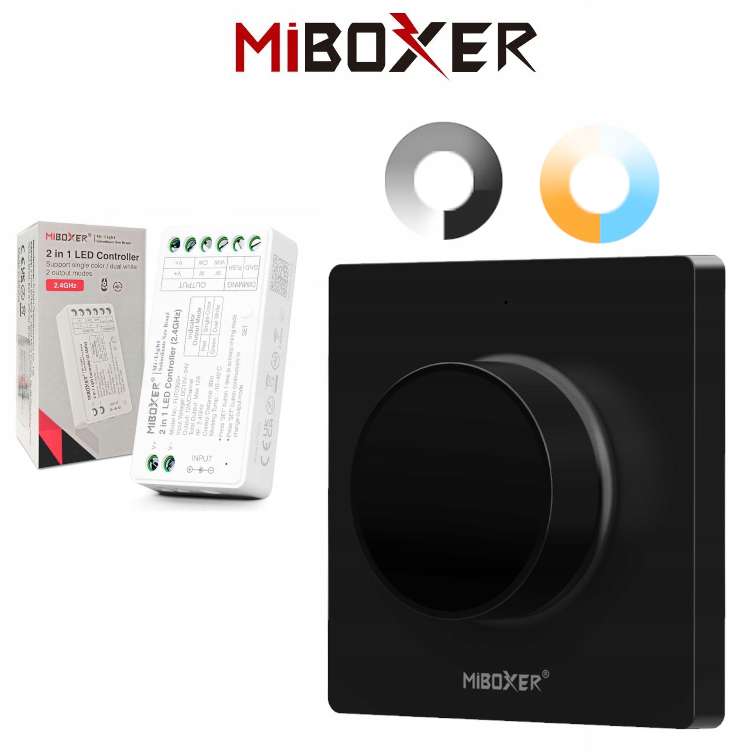  Komplektas valdiklio smart home wifi led'ams mono arba cct + valdymo pultelis zonų