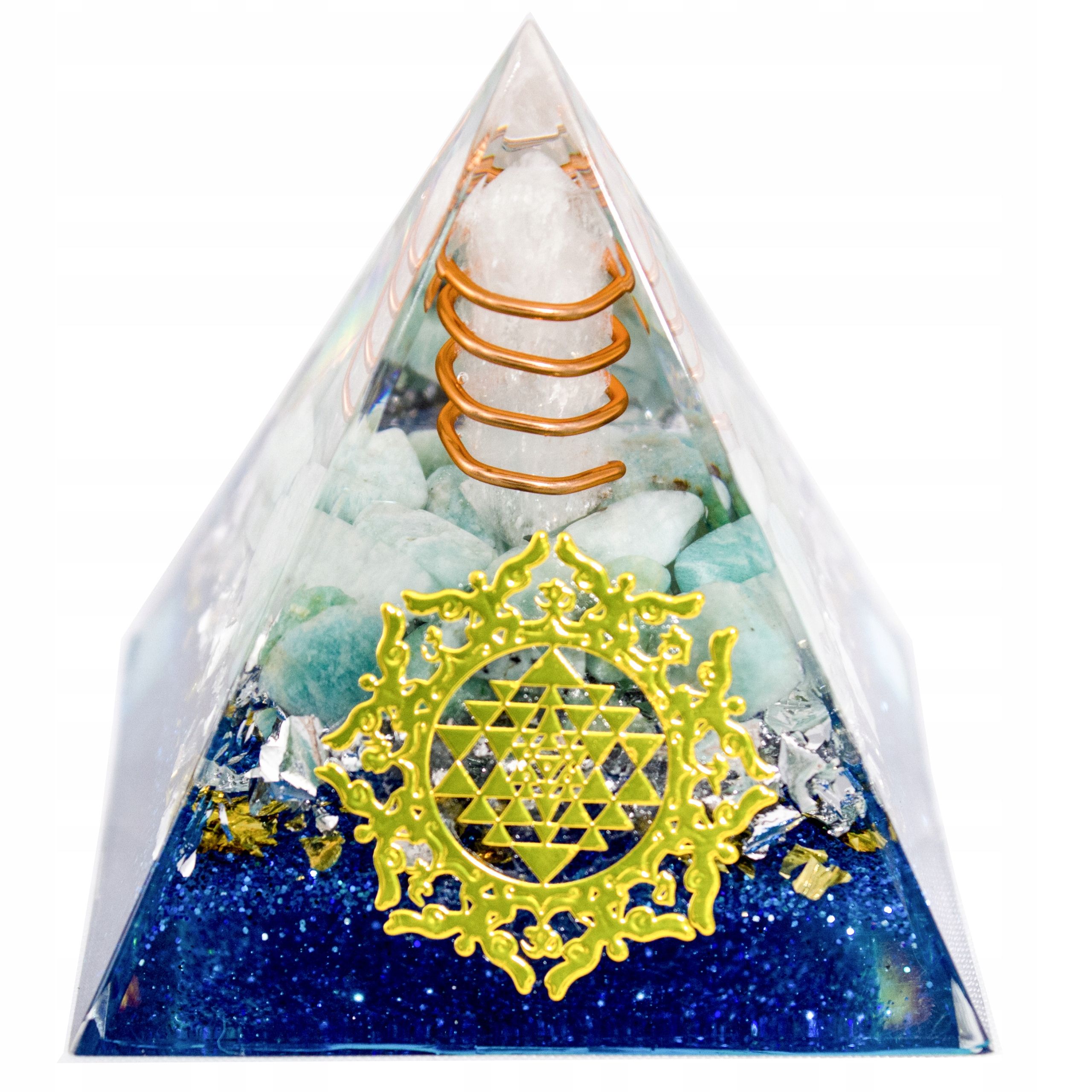  Pyramide orgonit amethyst lazuryt oliwin tigerauge feng shui chakren 5cm