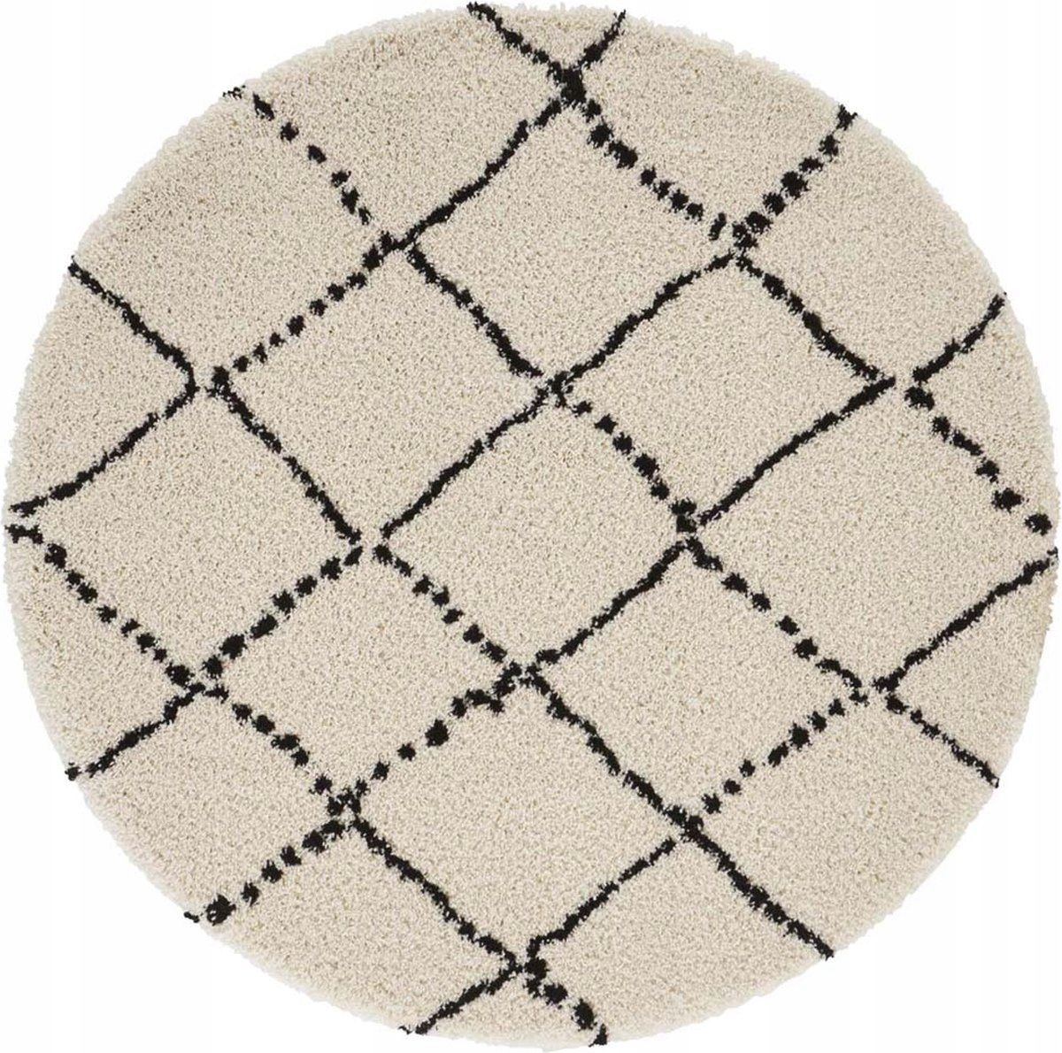  Round carpet for the living room 140cm , soft italian ,green creamy pattern mandala
