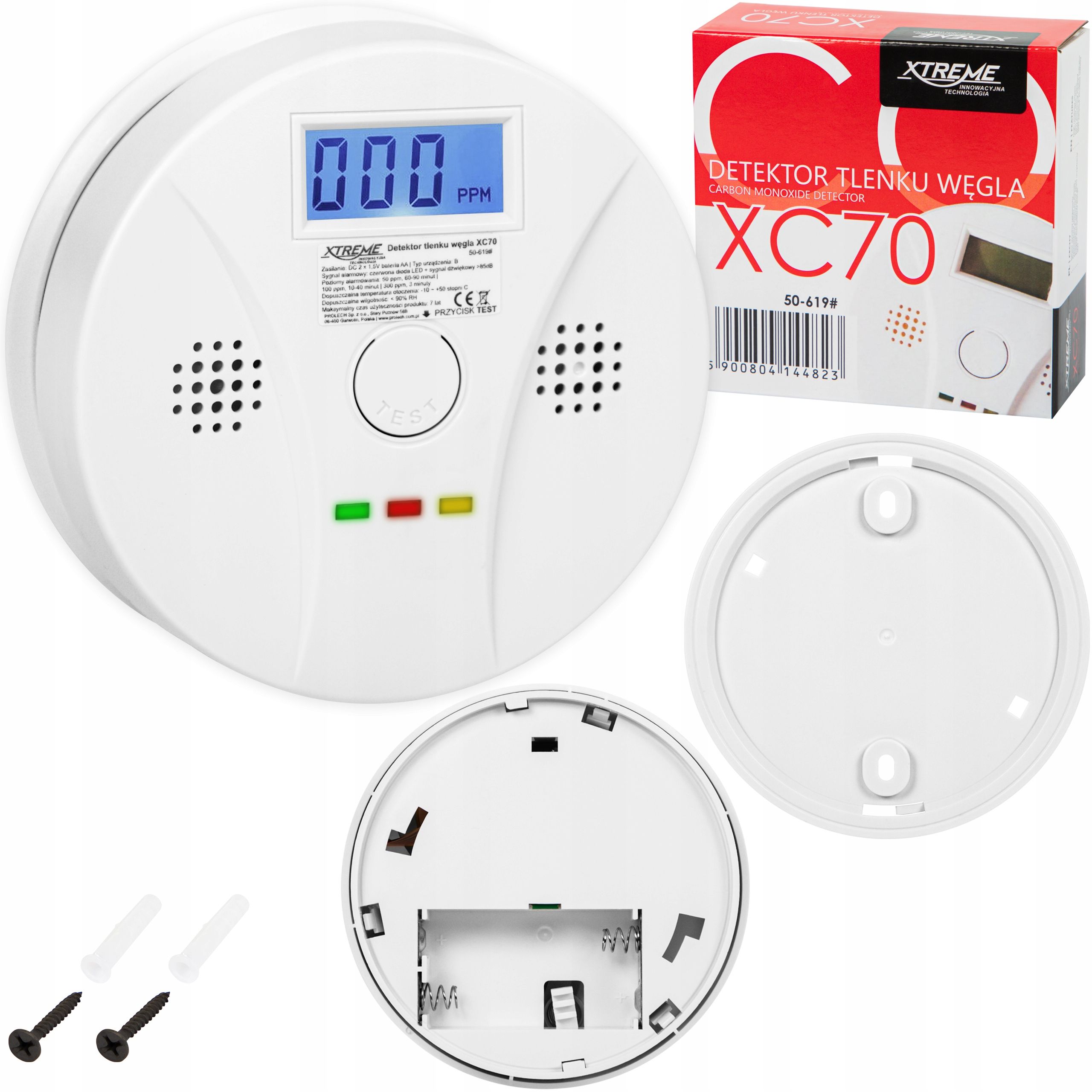  Oglekļa monoksīda sensors oglekļa monoksīda detektors led kā sertificēts