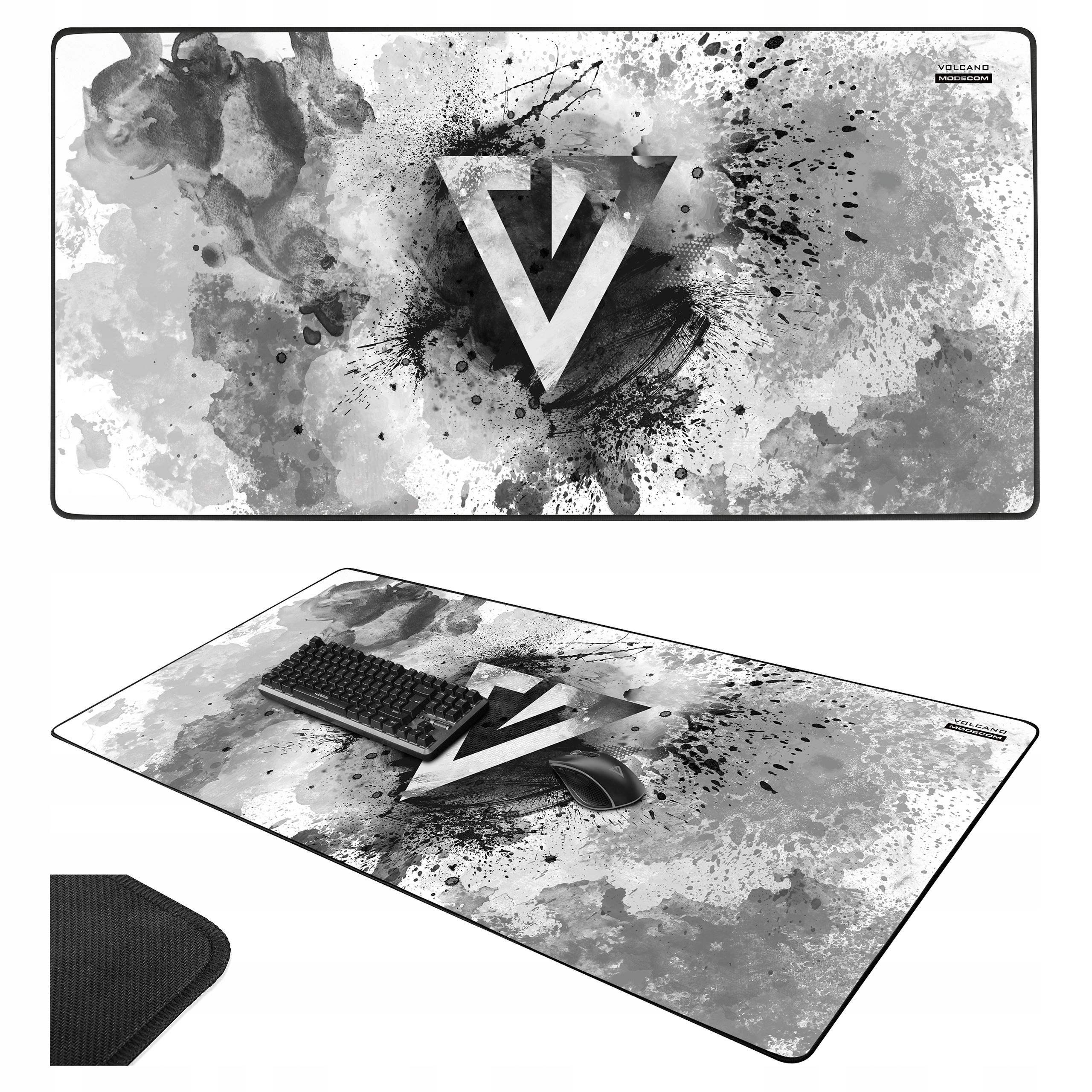  Large mouse pad keyboard - non-slip - size 90 x 42 cm