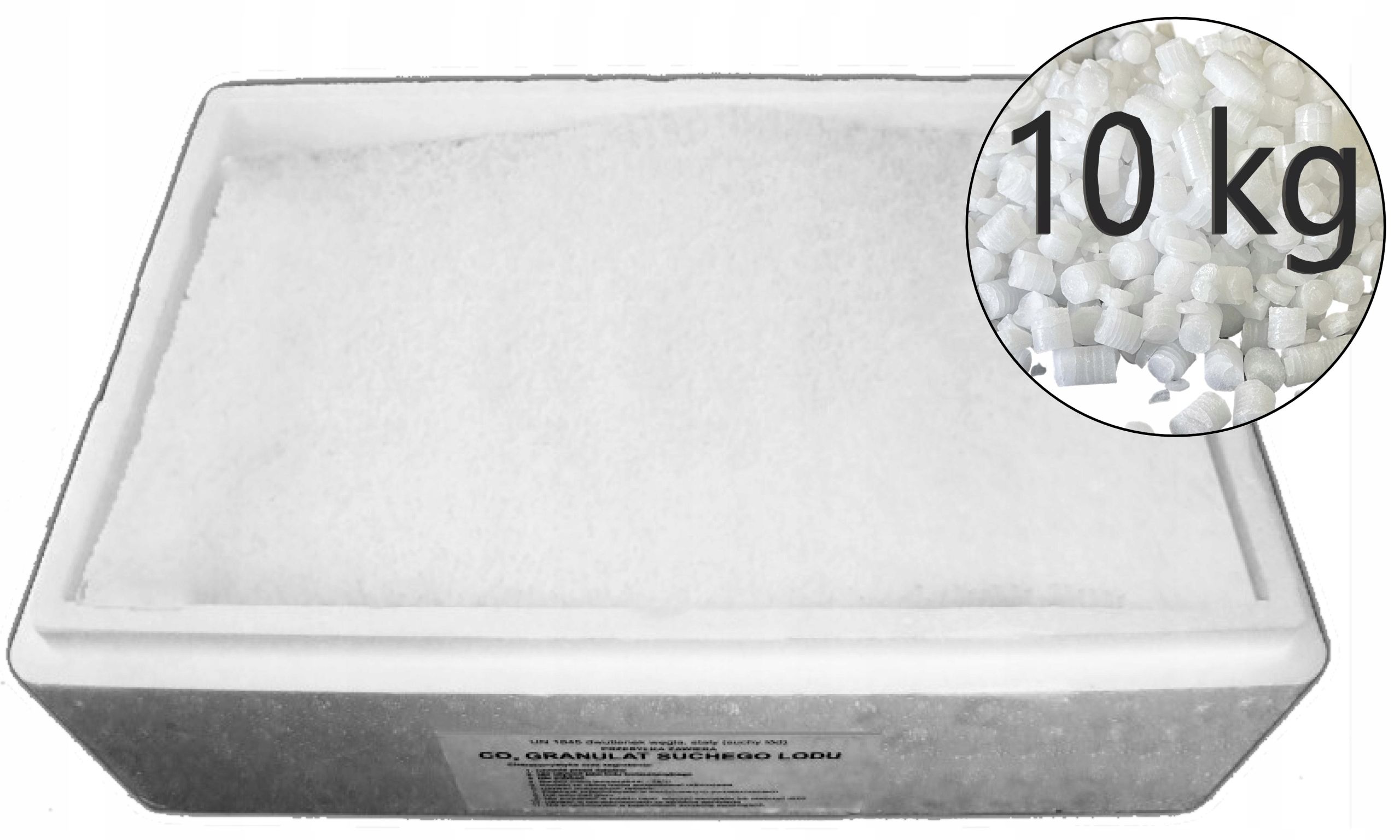  Sausas ledas maisto pramonei 3 mm 15 kg + termo dėžė