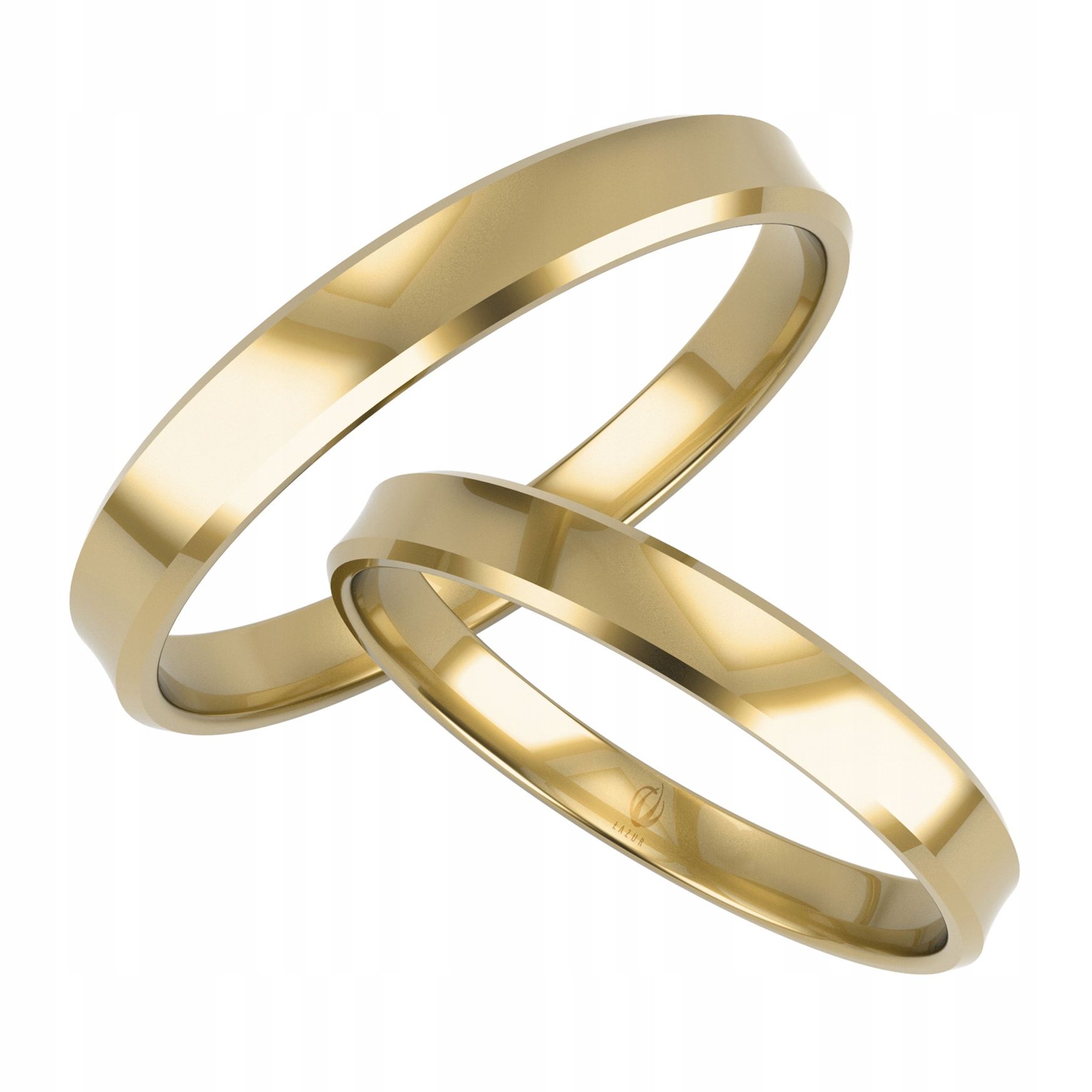  Golden eheringe mit herzmotiv pr.0,585 breite 5 mm
