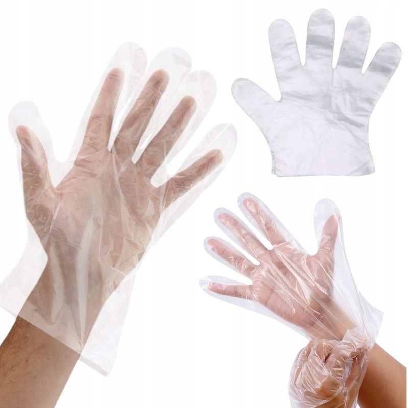  Polyethylene handcuffs disposable protective handcuffs on hands protection 100pcs