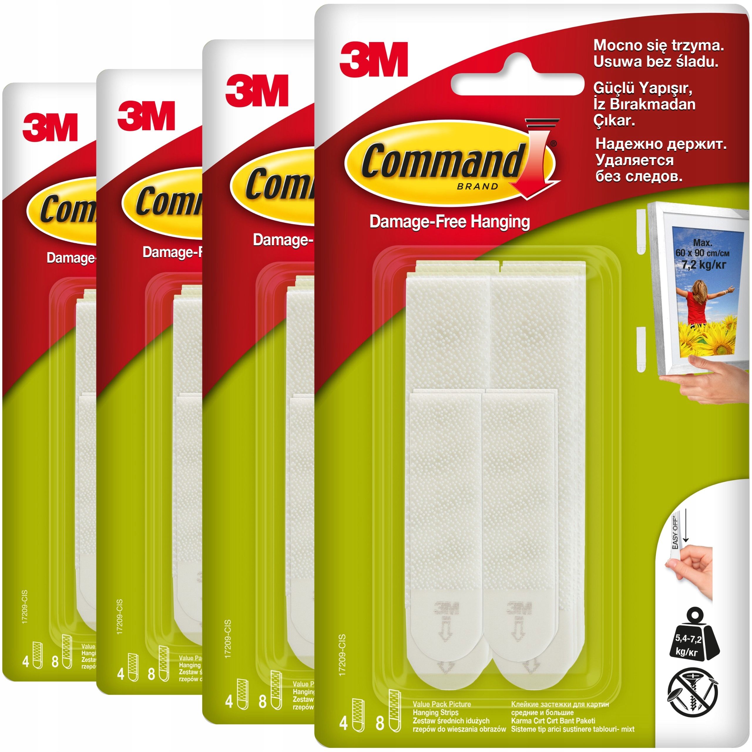  Komanda 3m velcro juostos didelis siauros 4 rinkinys = 8 kompiuterių. 17207
