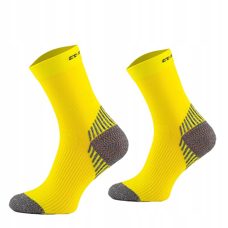  Socken compress running socks short comodo run6 neon orange farbe größe 43-46