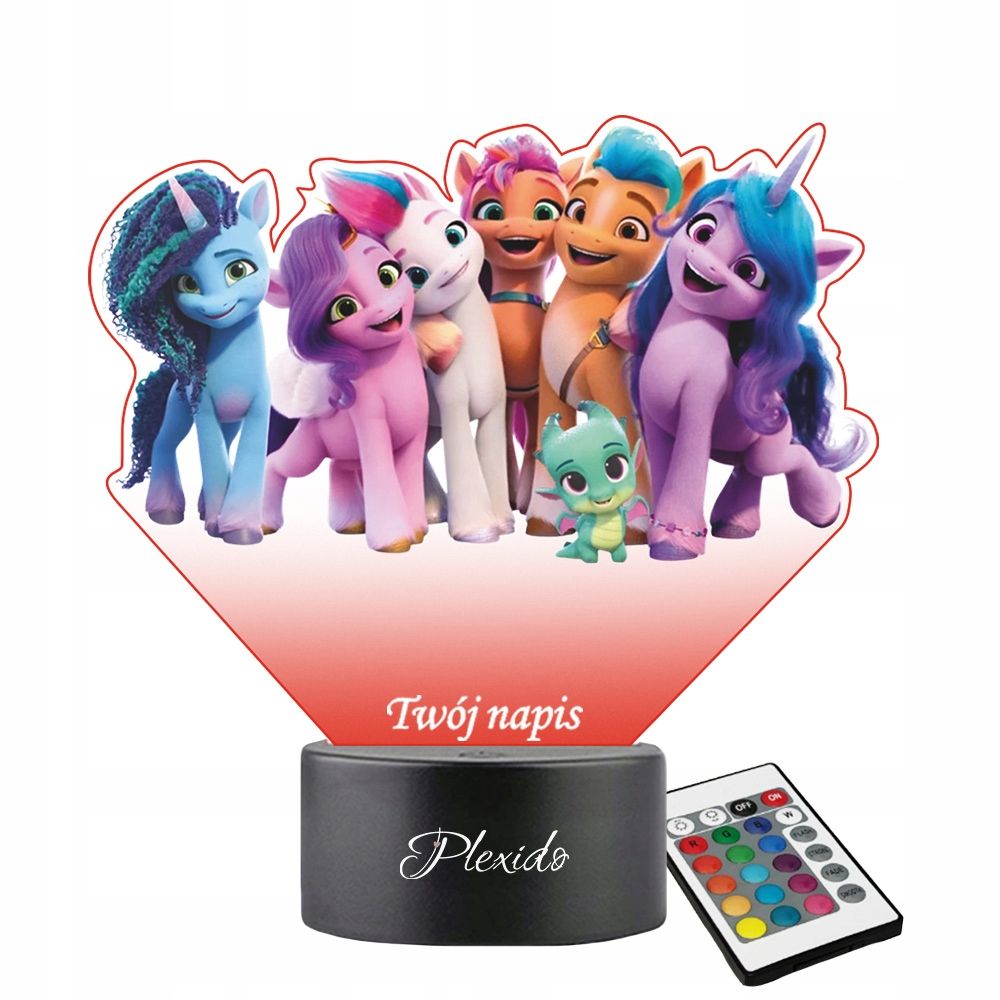  Öine valgus trükiga uv led muinasjutt lastele my little poni daamid