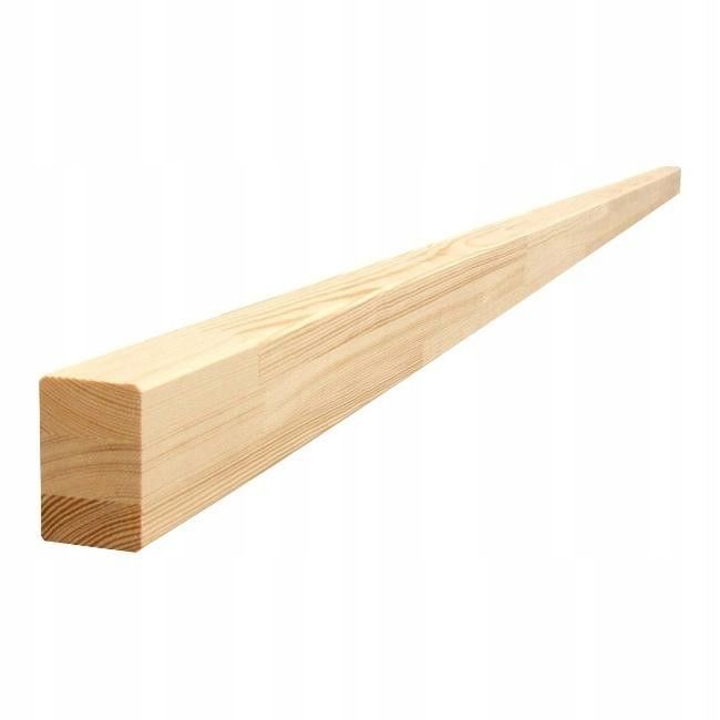  Koksne priede pielīmēts malām izgatavots no koka klejonego 40x50x2600mm