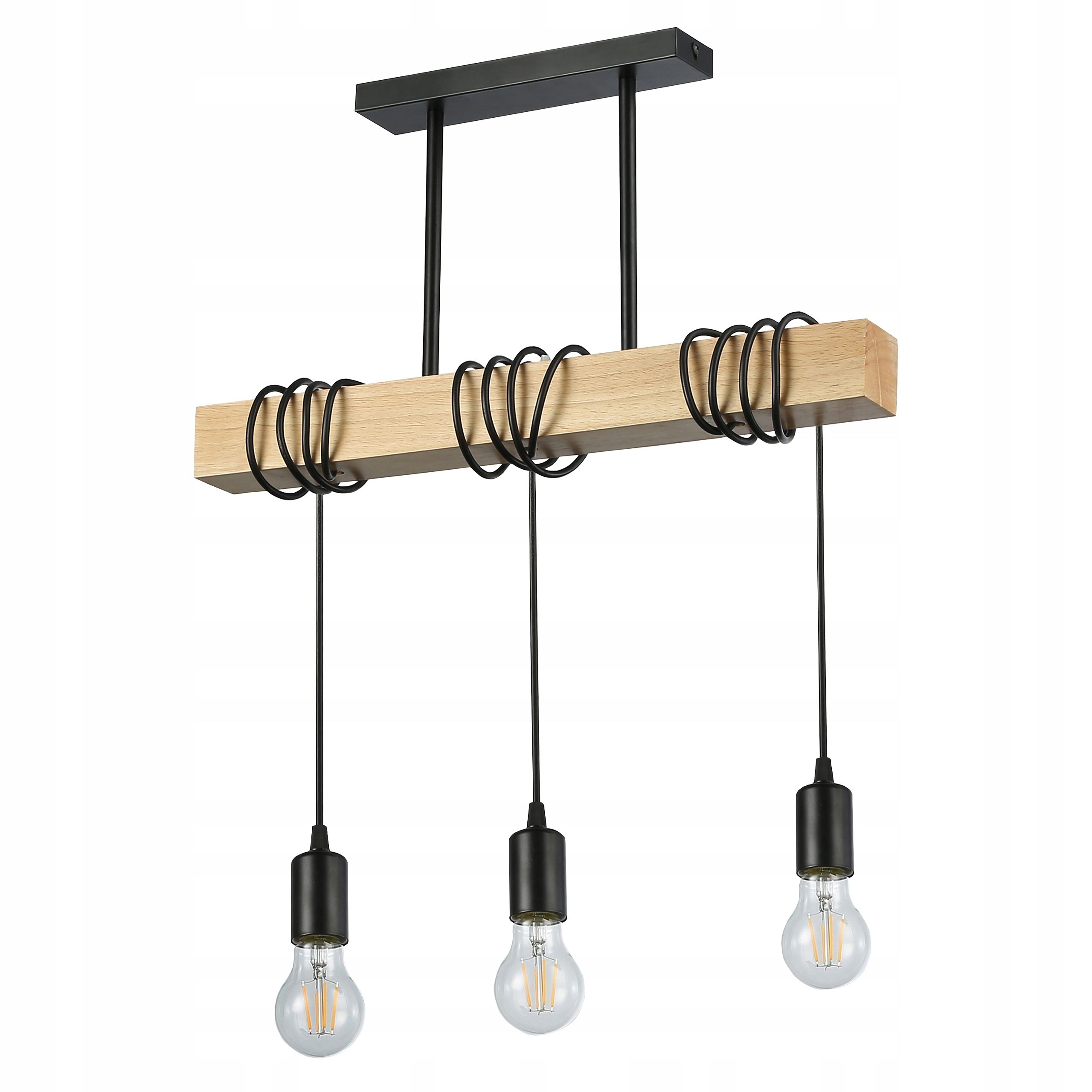  Deckenlampe hängend lampe wandleuchte rahmen 6x nr. e27 70cm led schwarz