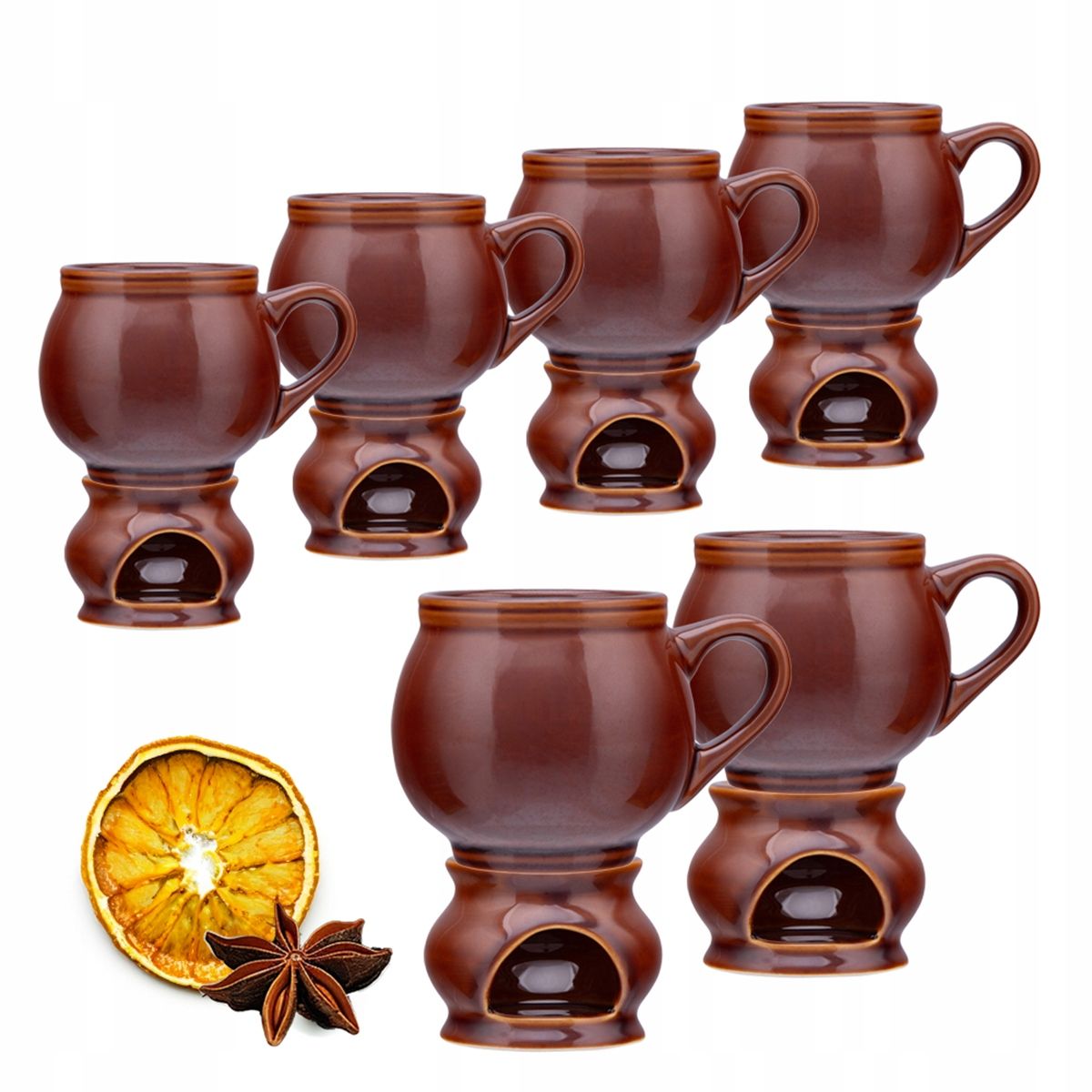  Tassen mit nach gehör für glühwein wein i bier keramik altom design 250 ml 6 pcs.