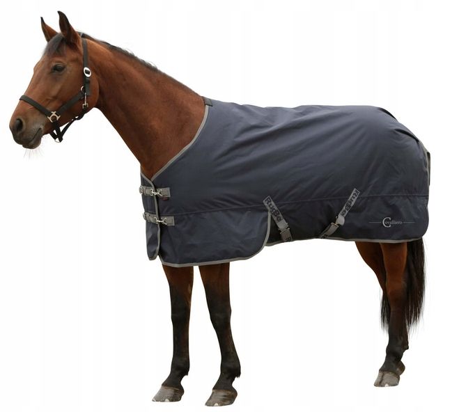  Fleecedecke mit kapuze therm schwarze farbe für ein pferd r.155 covalliero