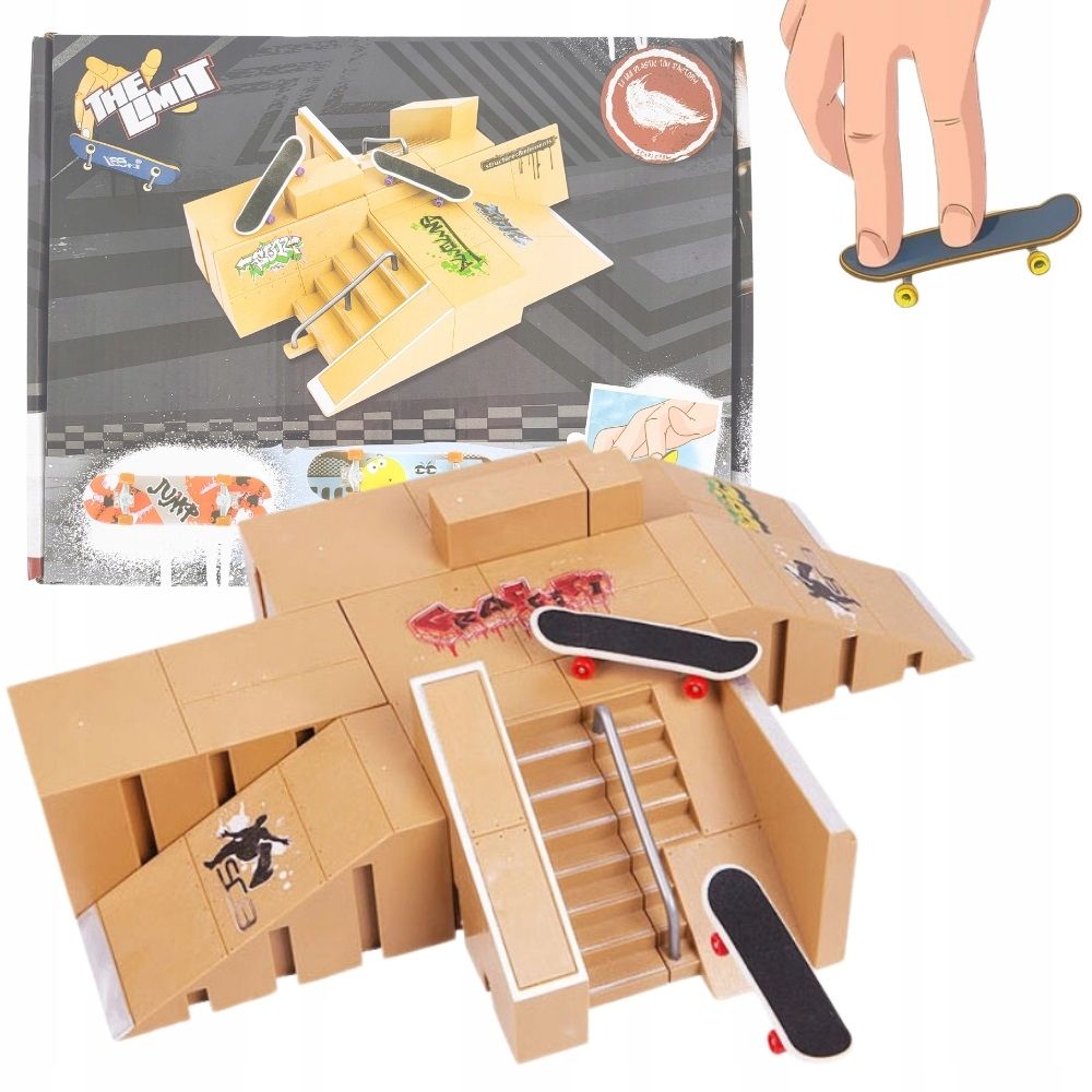  Množina fingerboard veľký skateboardový park pre deti skateboard + bicykel fb-09-c