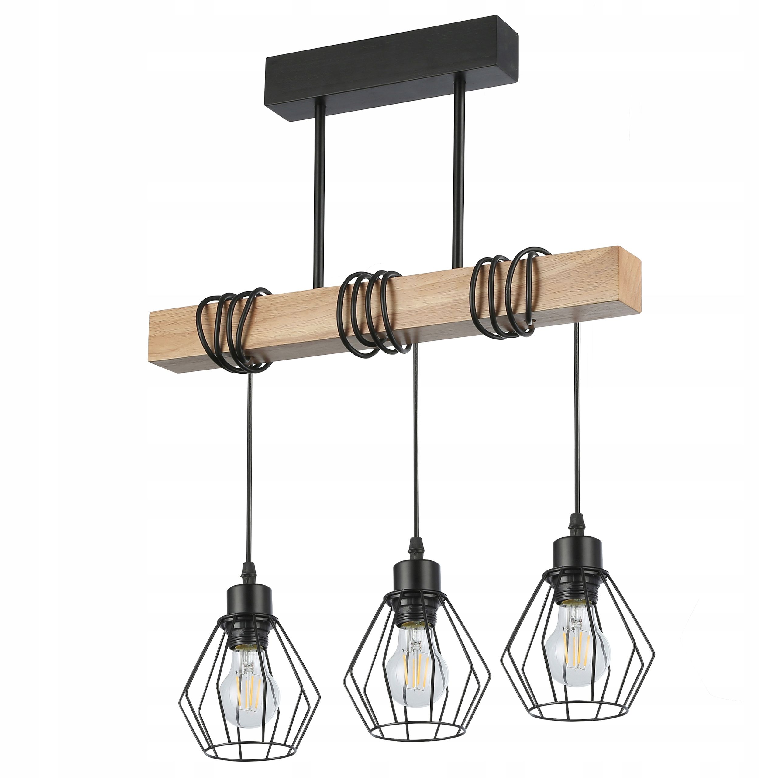  Deckenlampe hängend lampe wandleuchte rahmen 6x nr. e27 70cm led schwarz