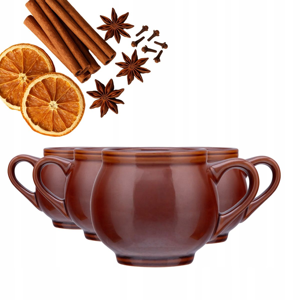  Tassen mit nach gehör für glühwein wein i bier keramik altom design 250 ml 6 pcs.