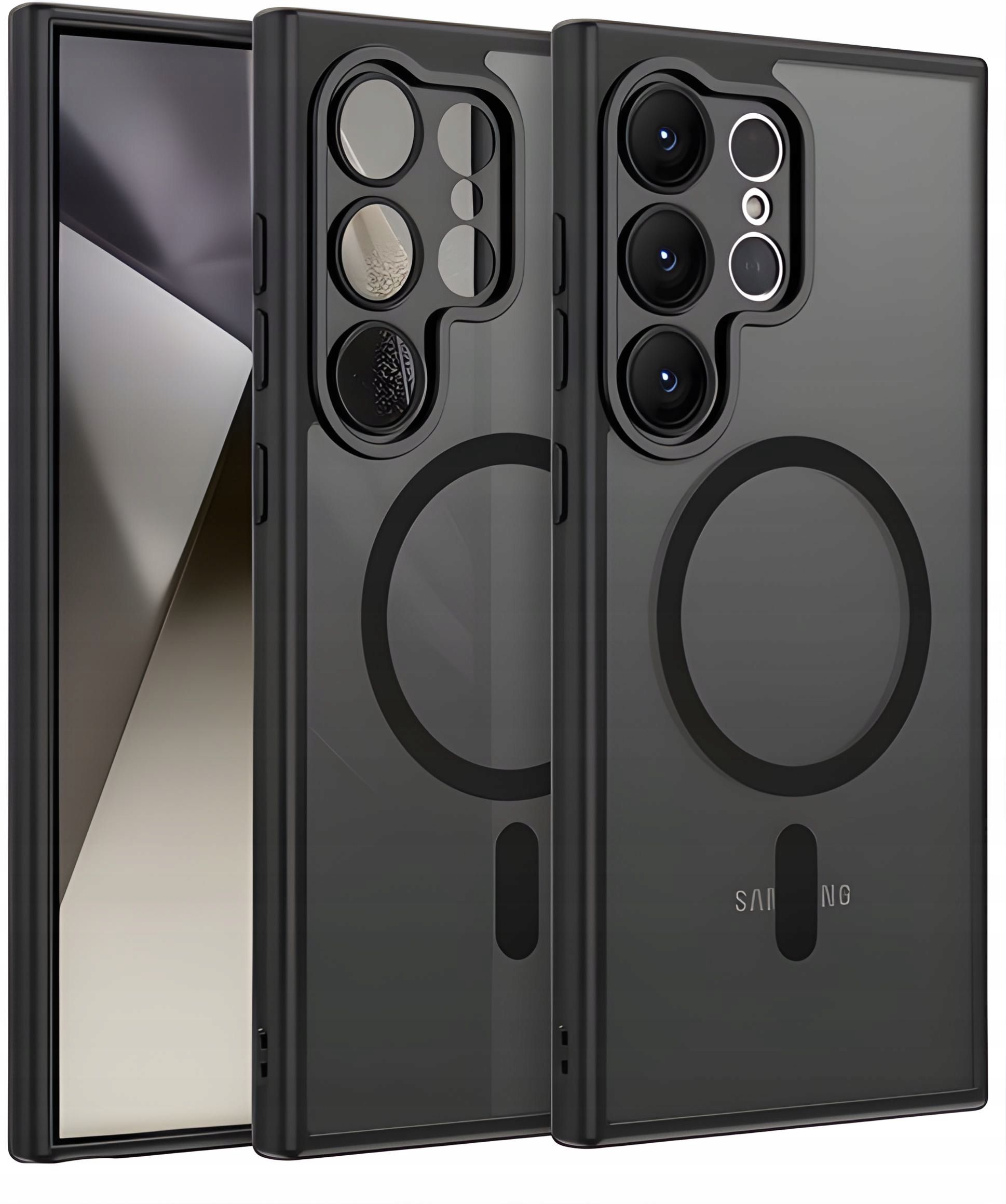  Odinis dėklas portfelowe + stiklas 9h pro+ į "samsung" galaxy s25 itin spalvų