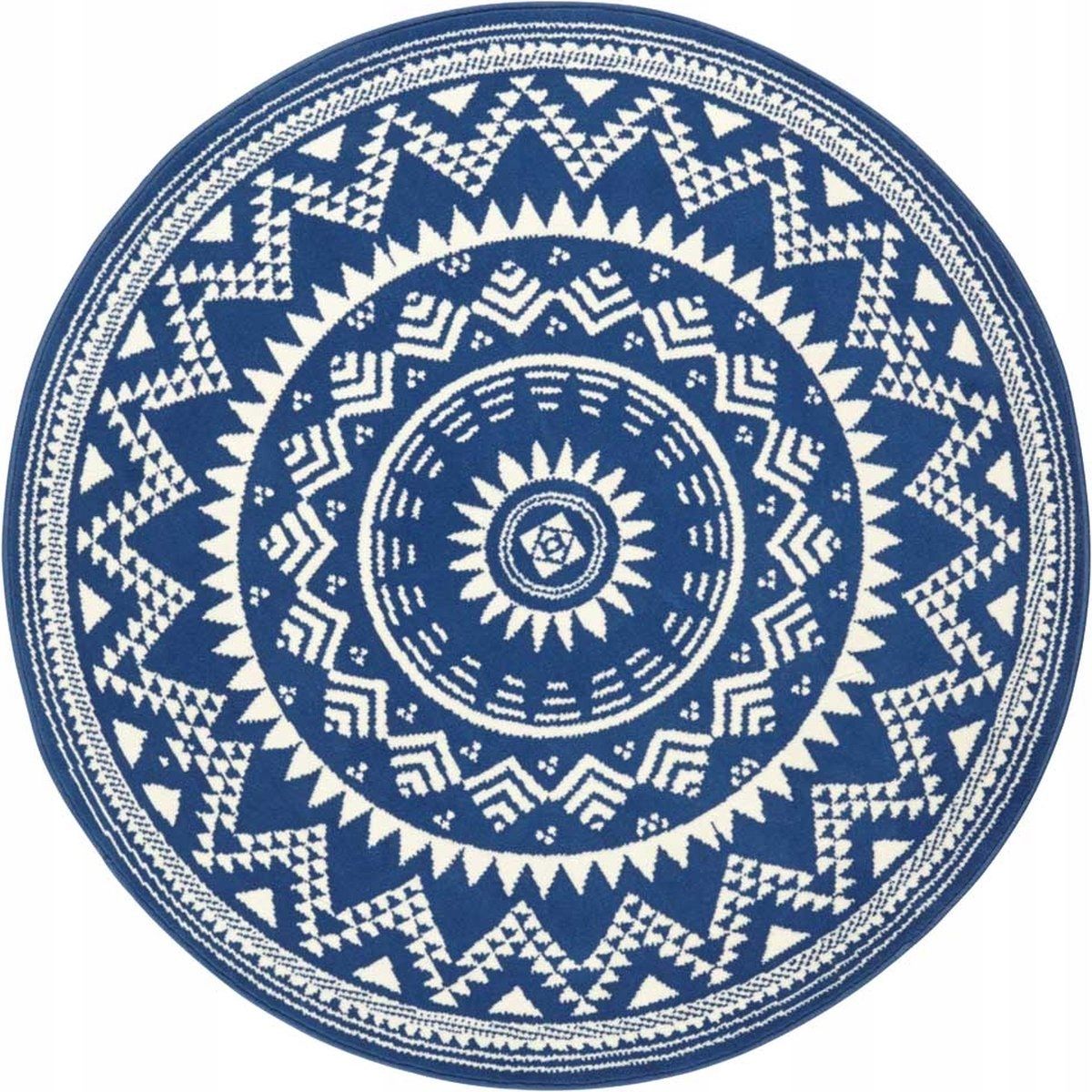  Round carpet for the living room 140cm , soft italian ,green creamy pattern mandala