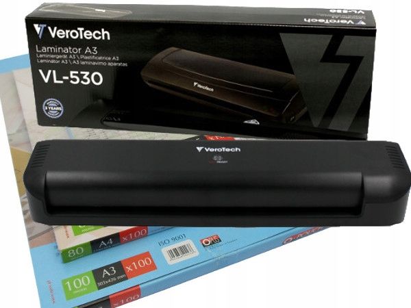  Velký rychle, efektivní laminátor verotech a3 + film a3 / a4 80mic zdarma