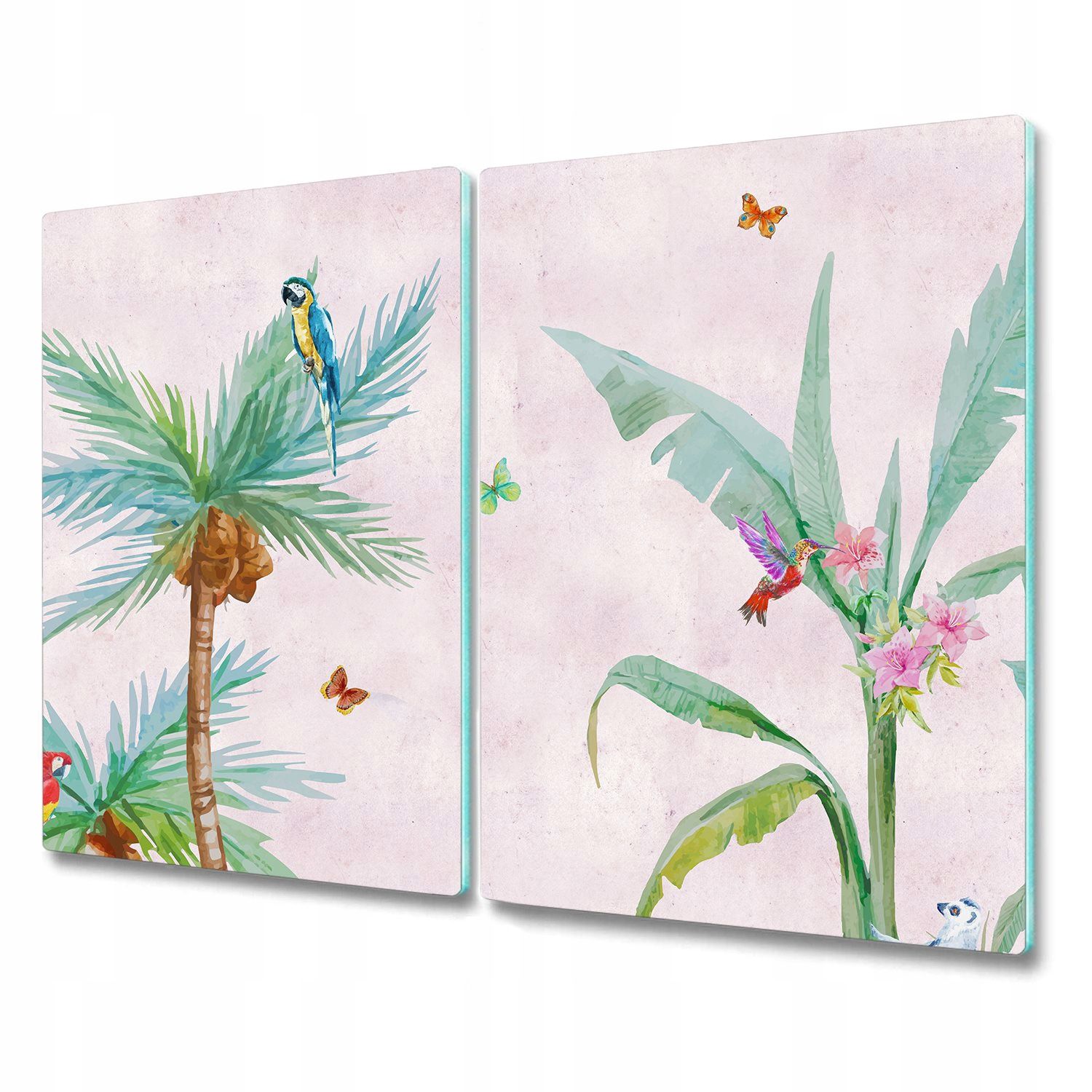  Glāze dēlis virtuvei rozā opuncijas 2x30x52 cm