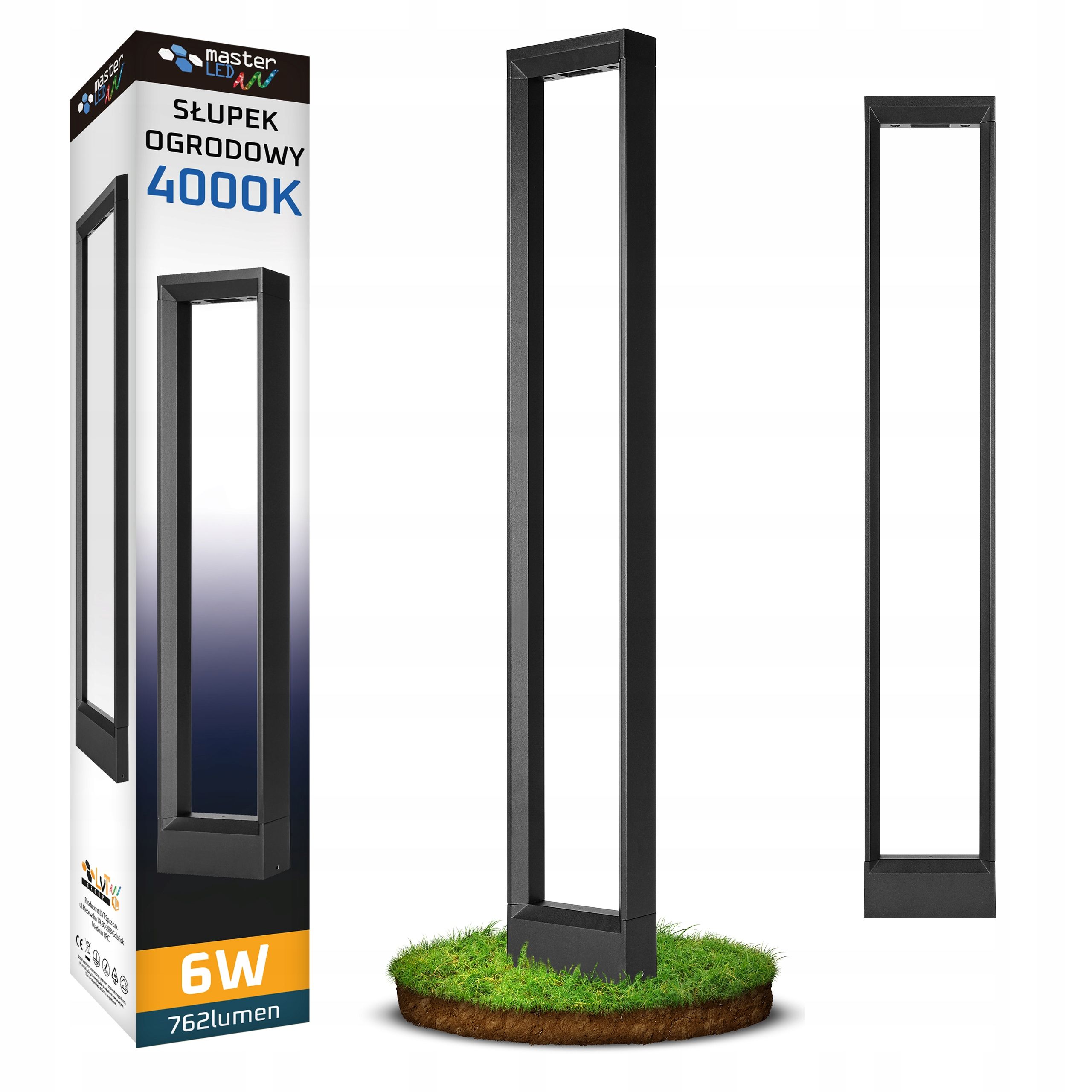  Led stojací lampa zahrada 45cm sloupec pohybový senzor zewnetrzna e27 led