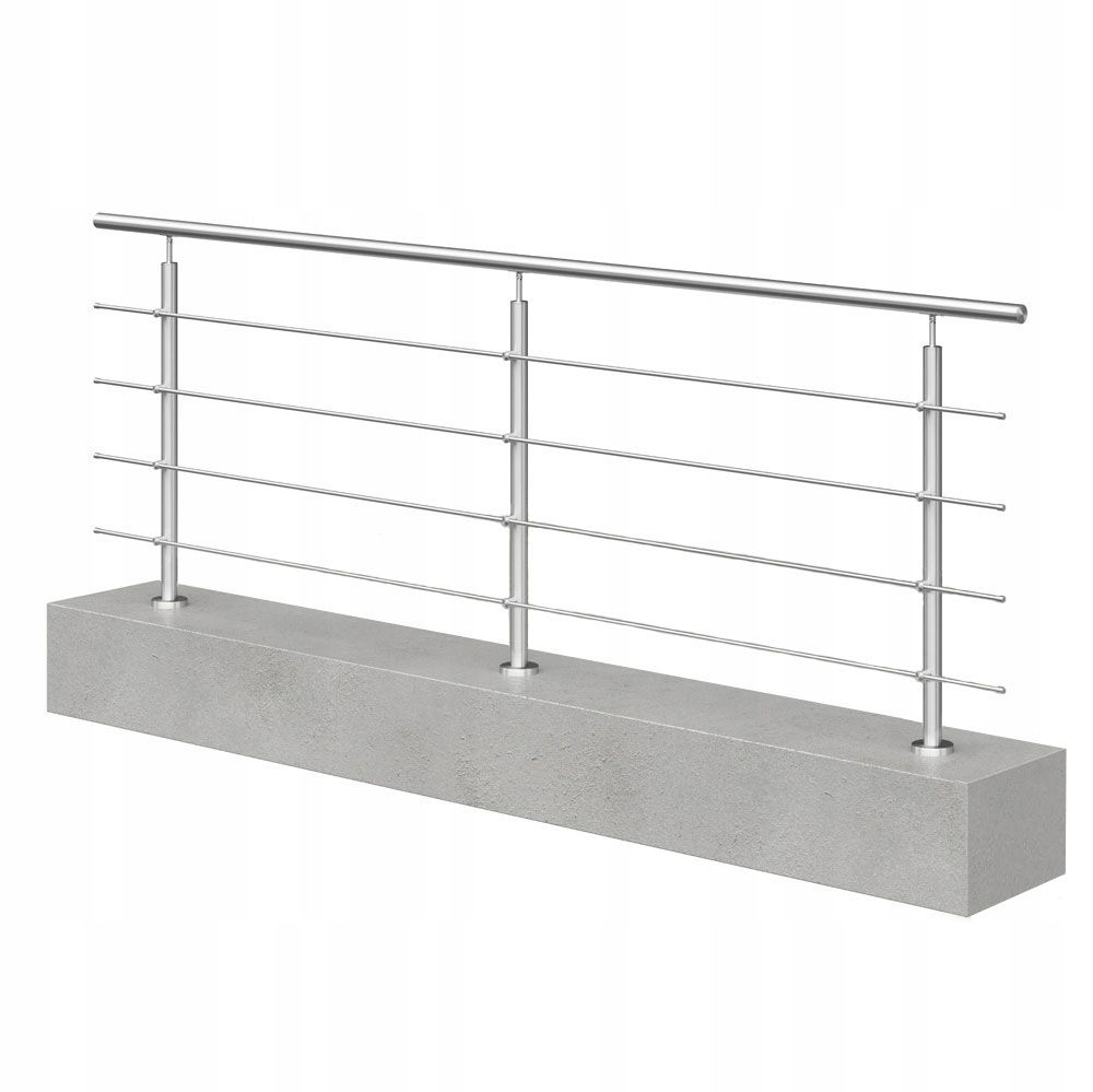 Zábradlie na schody z nehrdzavejúcej ocele, zábradlie, rozdelenie, 4 x o12 mm dĺžka 1 m