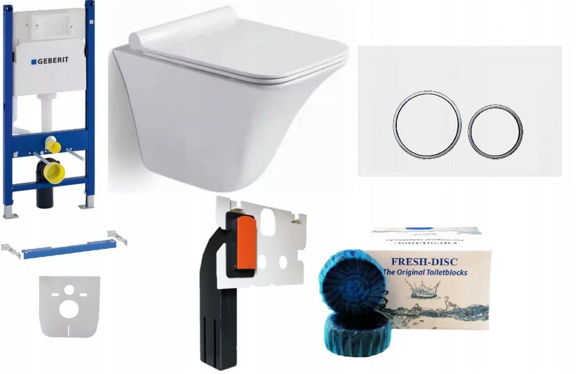 Wc rāmja komplekts geberit + atslēga + tualetes pods melns matēts + dēlis w/o+fresh