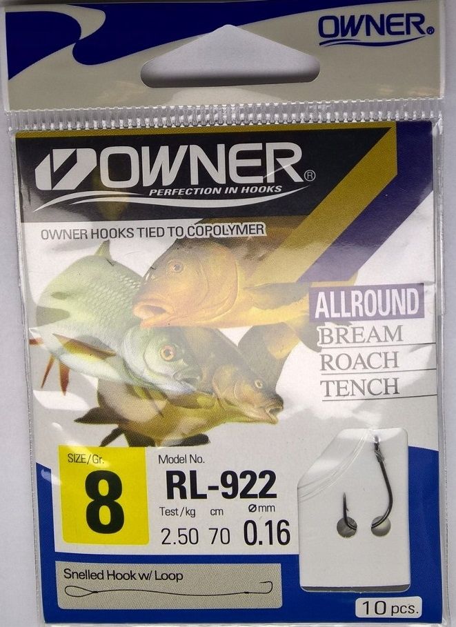  Owner žvejybinis pavadėlis leszczowy rl-340 hak.6 linija 0,20mm
