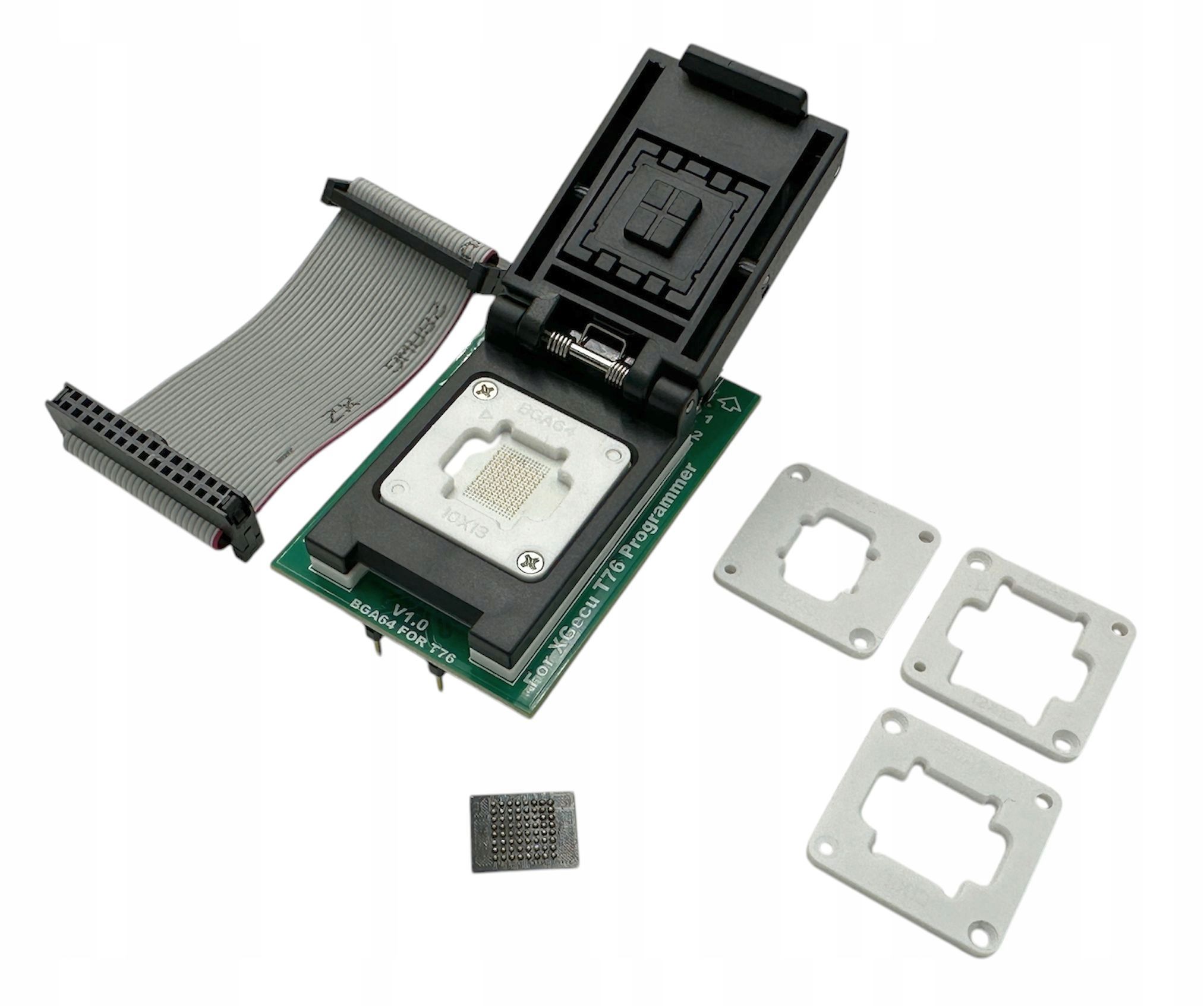  Adapteris bga48 zif dėl programatoriaus xgecu t56 arba t76 - rinkinys su 5 rėmeliais