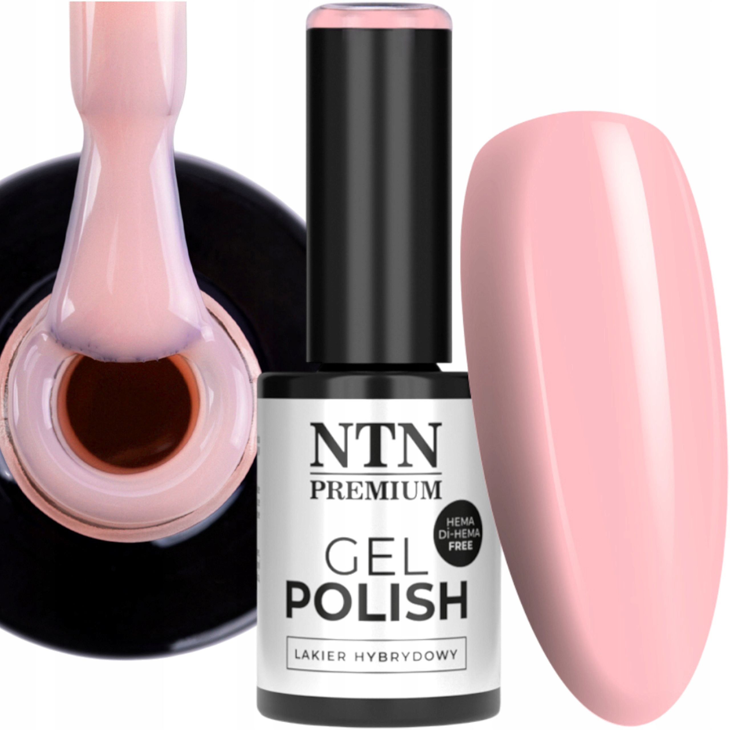  Hibrīda nagu laka ntn 5g splash balts white sniega balts nr123