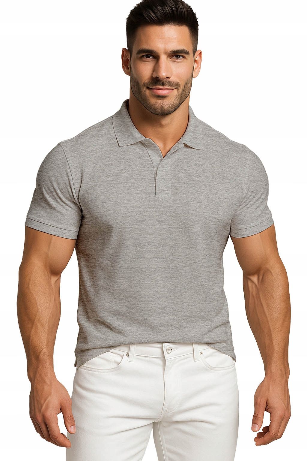  Men&#39;s polo shirts t-shirt elegant reinforcement cotton with collar m
