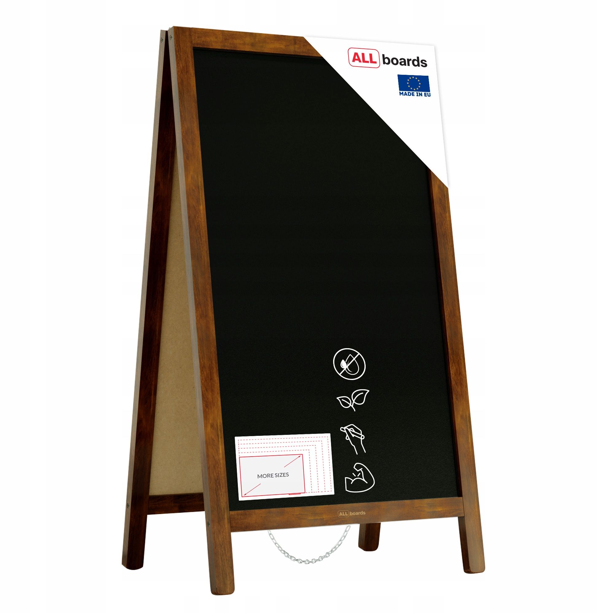  Stojan na křídu propagační černá barva rám 100x50cm stánek