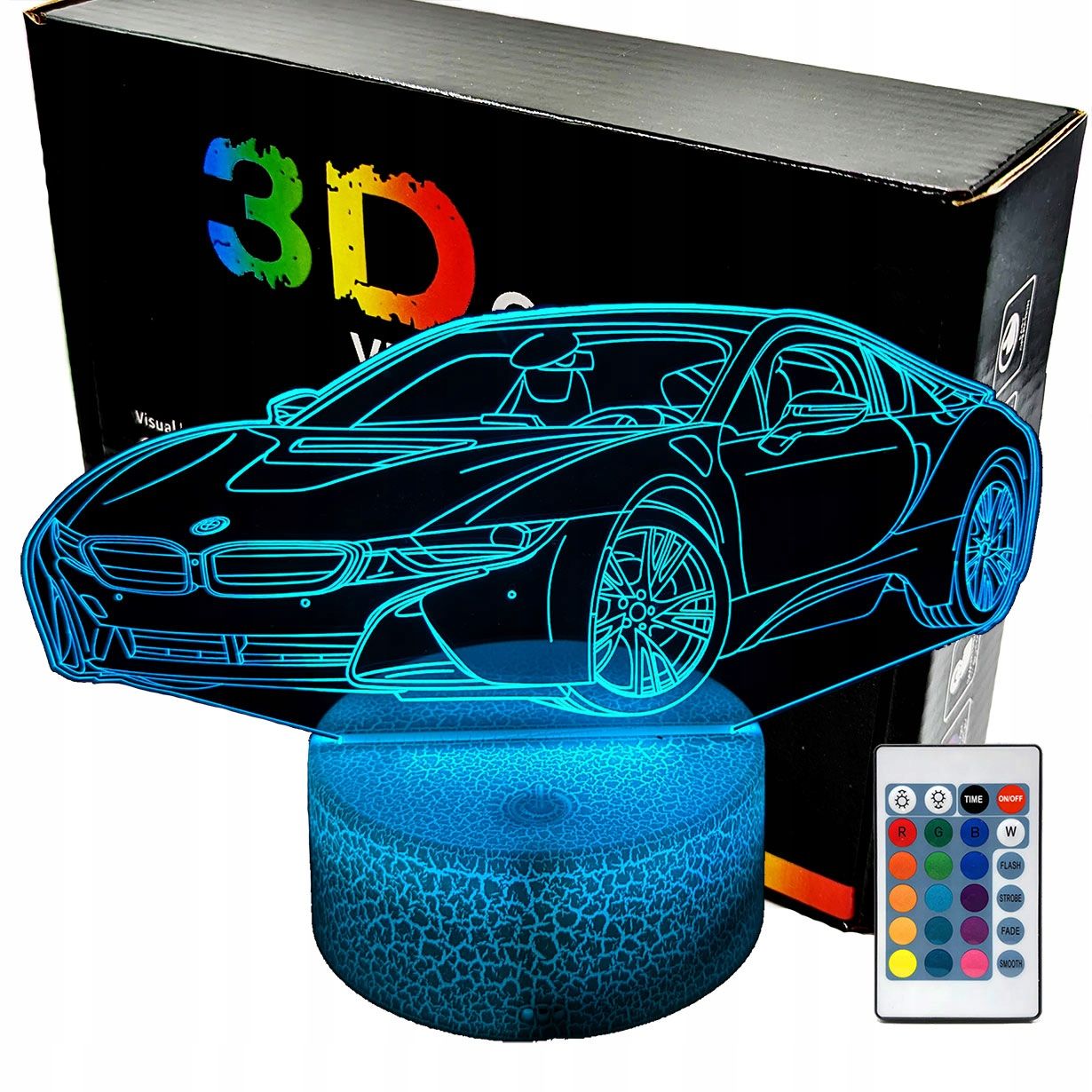  3d naktinė lemputė lempų daugiaspalvis