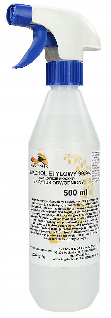  Kvaliteet farmaceutyczna - etanool 96% 10l