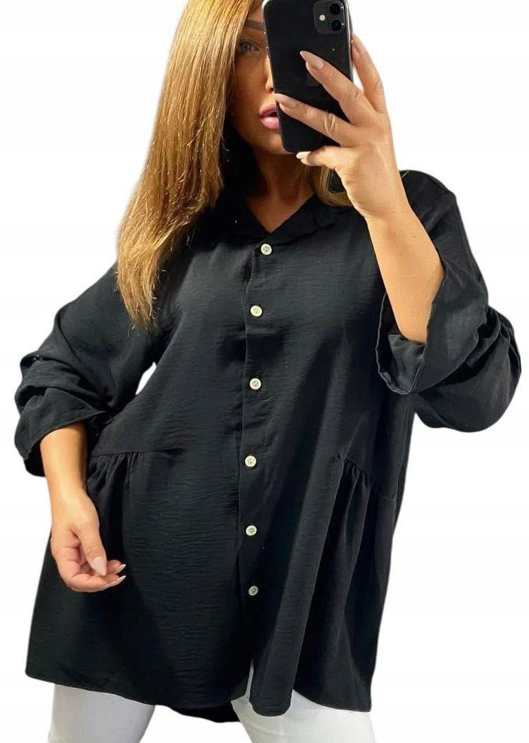  U208 asymmetrisches hemd oversize feminin mit knöpfen weinrot r. 50 (5xl)