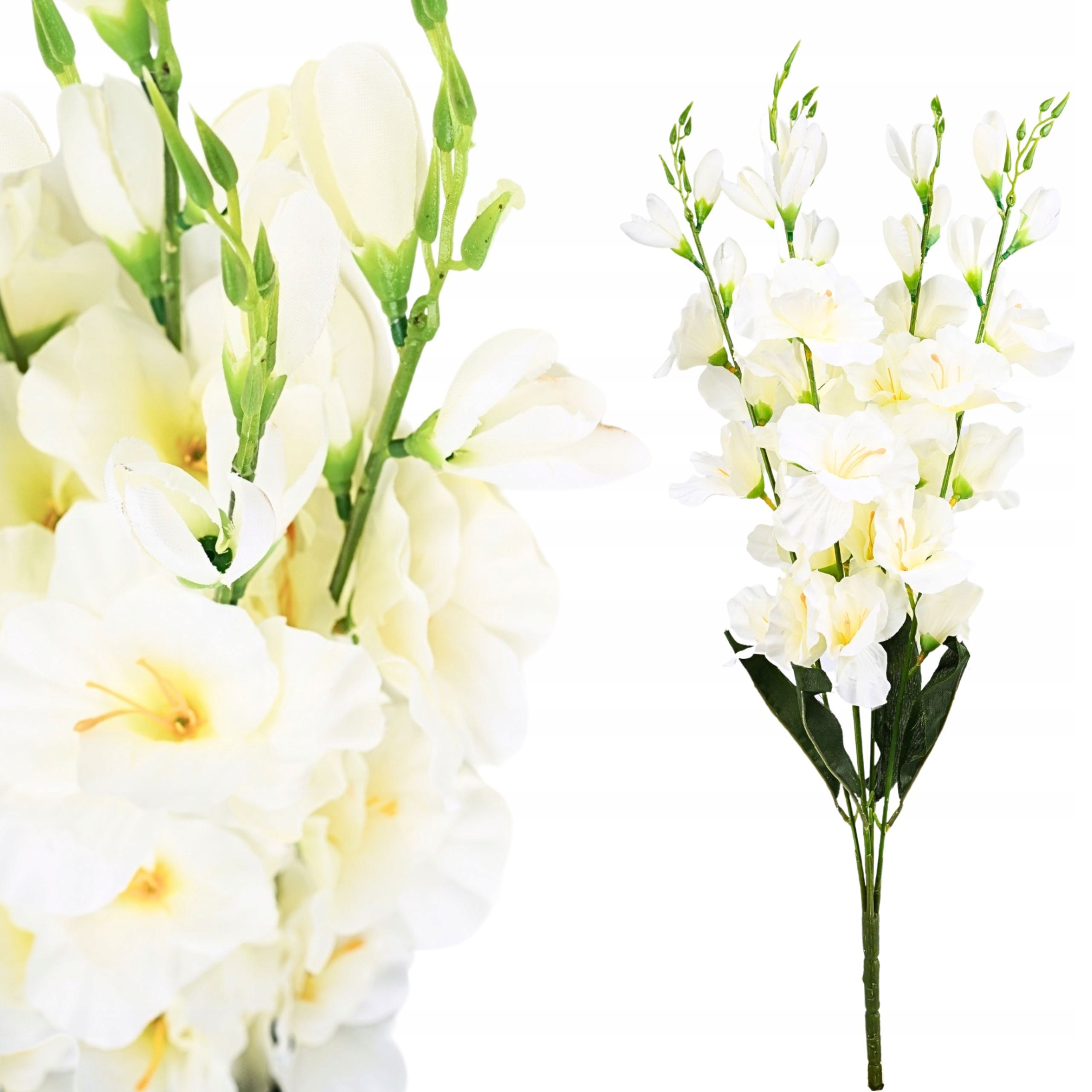  Mākslīgais zieds orhideja zars dekoratīvs rotājums florists pik 62cm