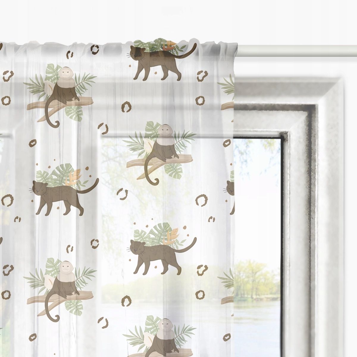  Závěs wild safari vzor d210 | listy monstery