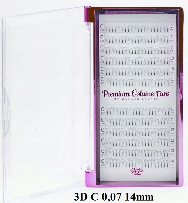  Slay wimpern 4d mix mischen d 0,07mm 8-14 wonder lashes wonderlashes volume fans