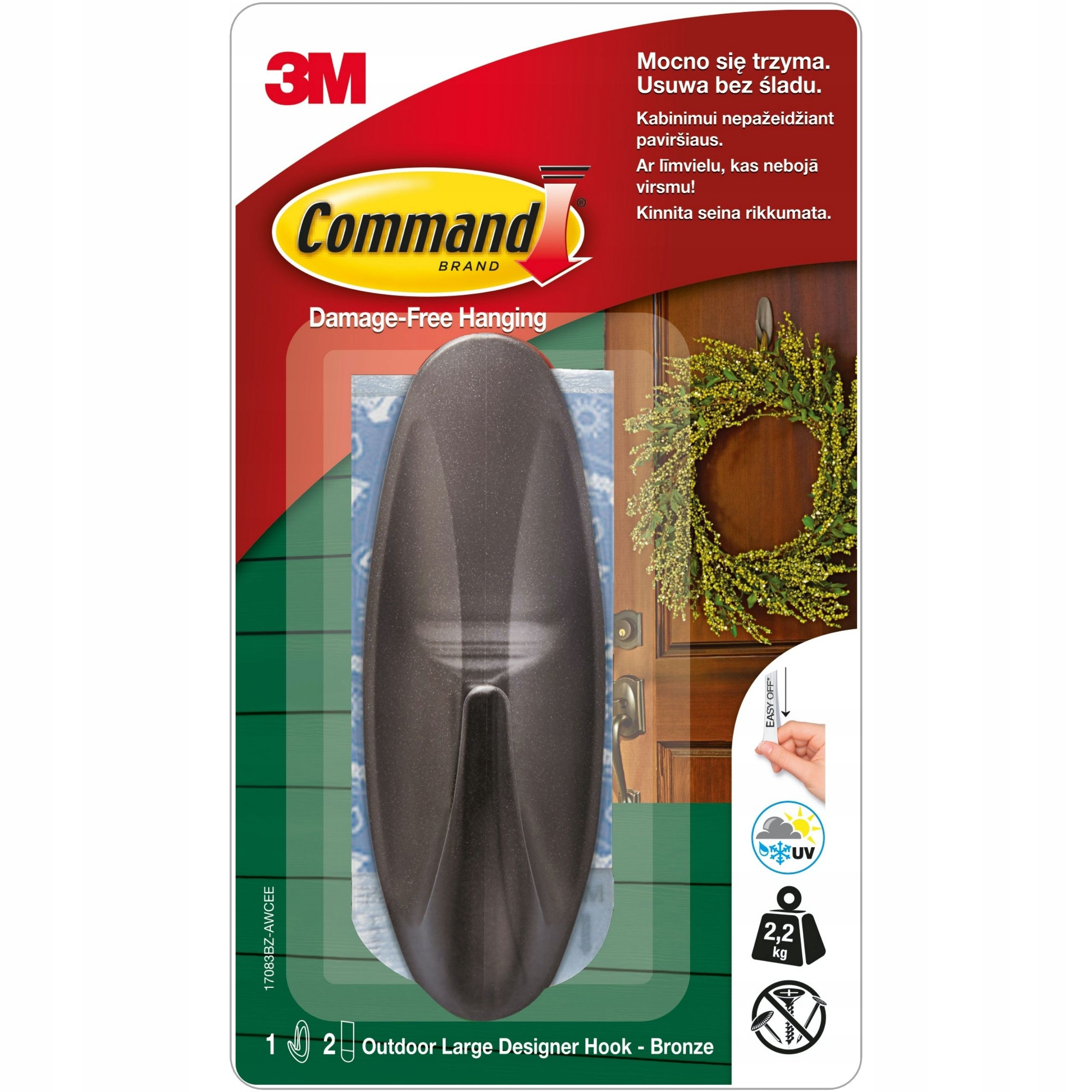 Komanda 3m didelis skaidrus kabliukas 1 vnt. 17093