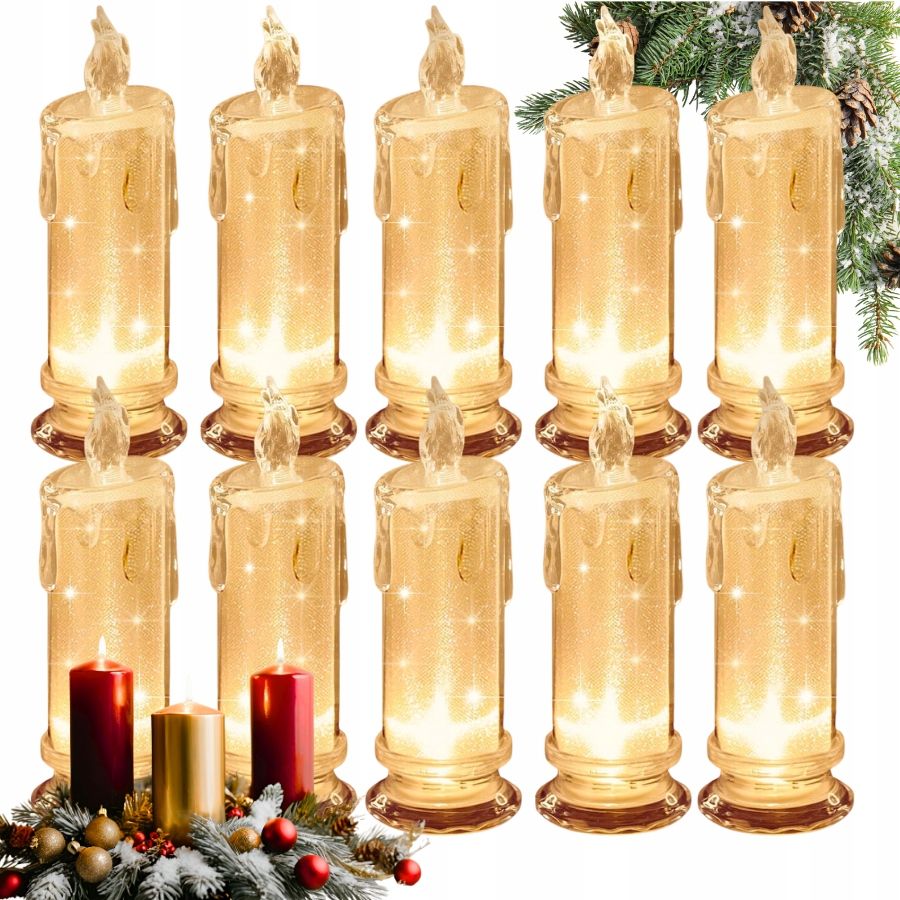  Candle gorgeous 15cm contribution for grave candles led with batteries white warm