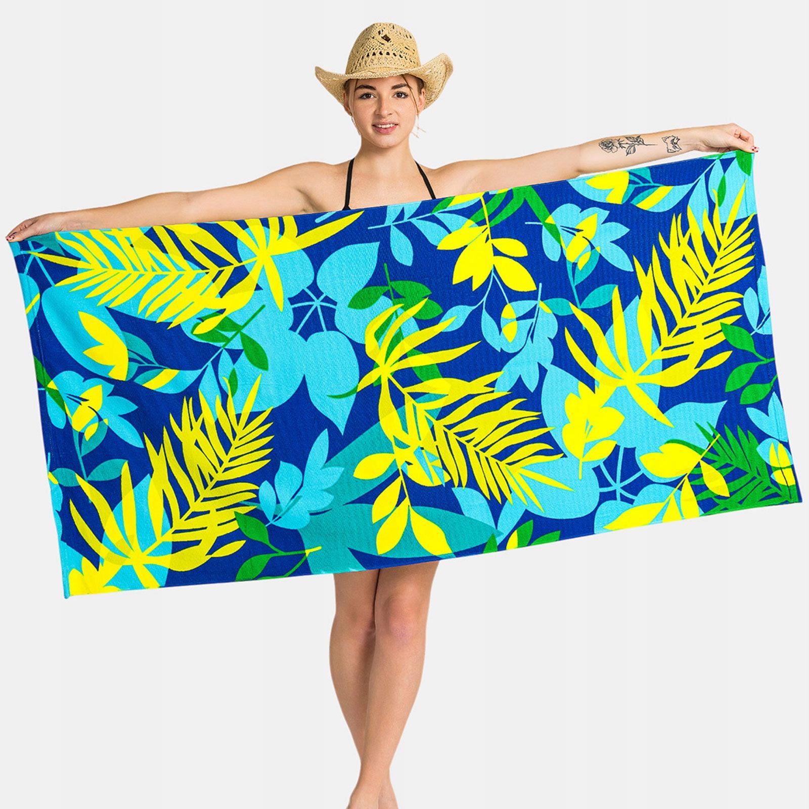  Plážový uterák kúpanie veľký 70x150 vyrobené z mikrovlákna absorpčný rýchloschnúce
