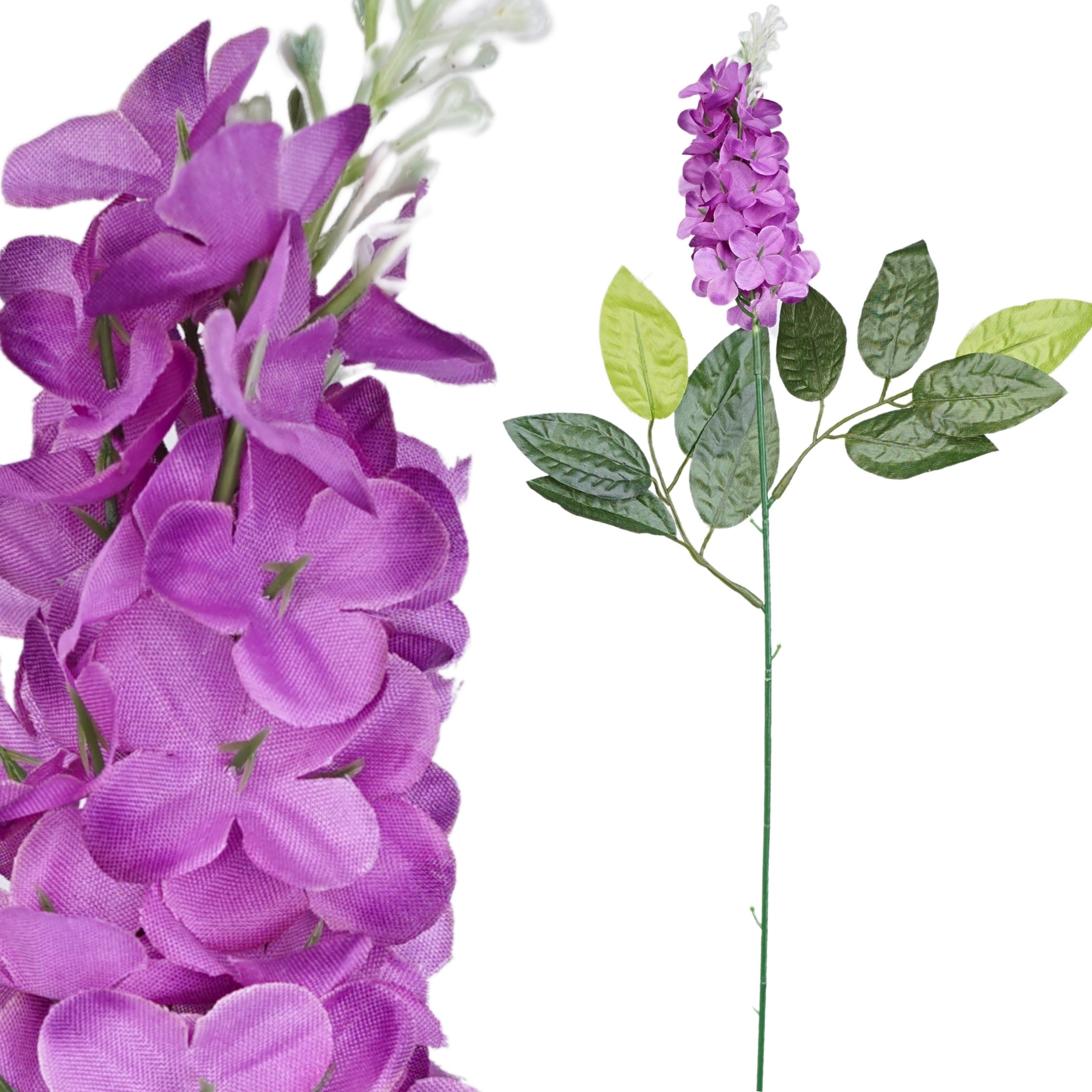  Dirbtiniai lelijos dirbtinės gėlės šakelė su liliami į vainikams puokščių 50cm