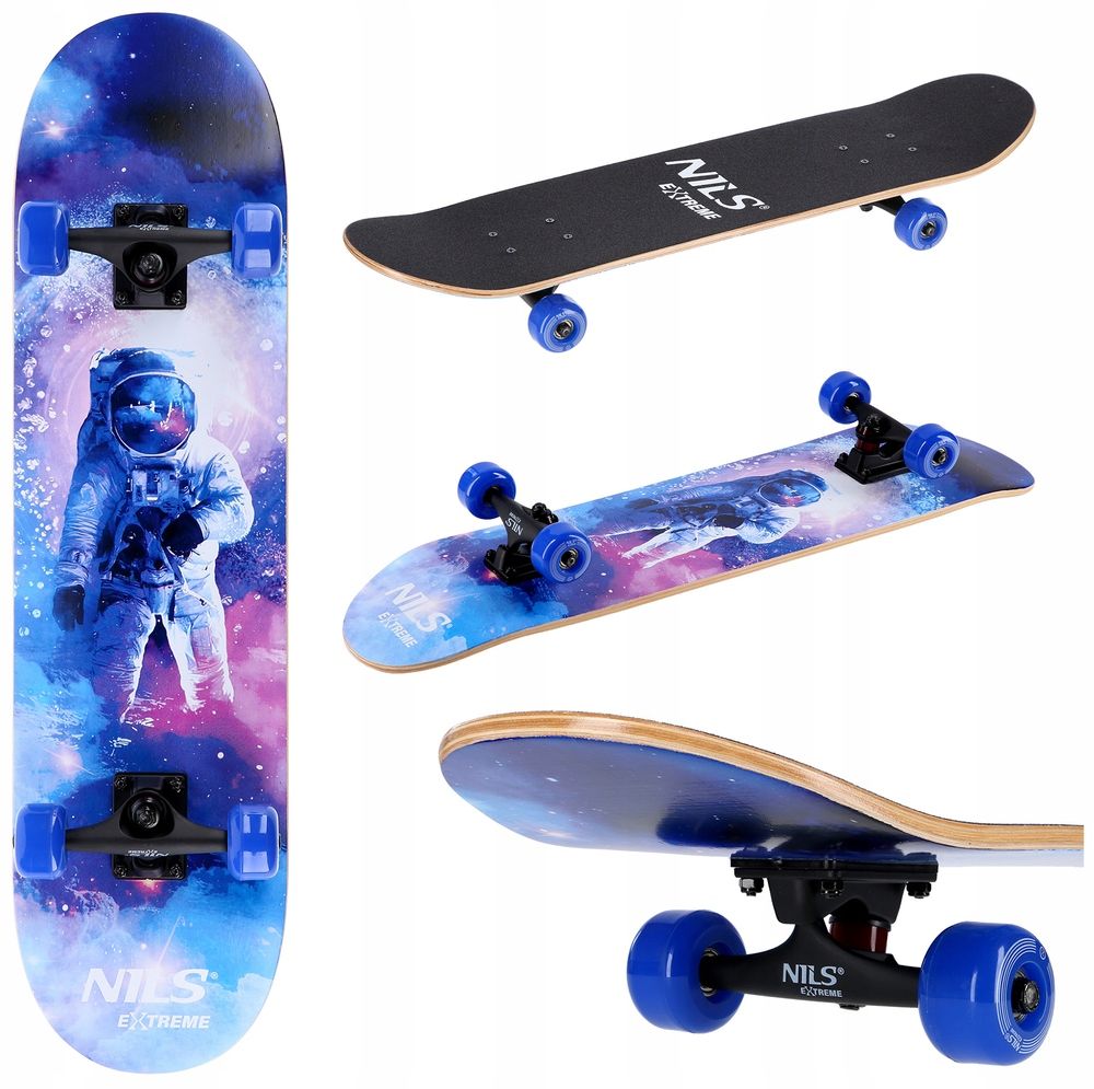  Nils klasický skateboard drevený profilované skateboard abec-7