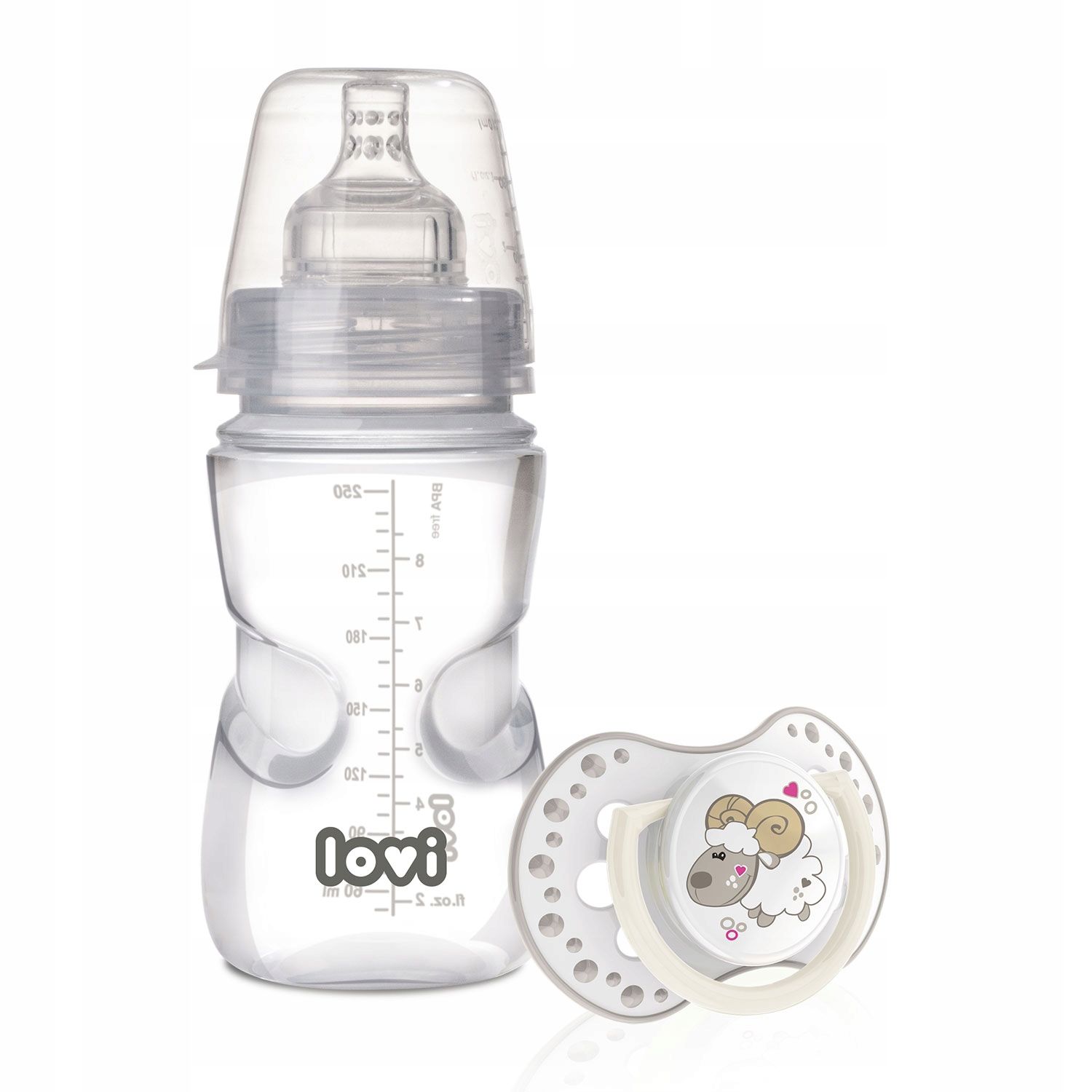  2 x antikoliková láhev lovi medical+ 250 ml s dudlík dynamicznym 3m+