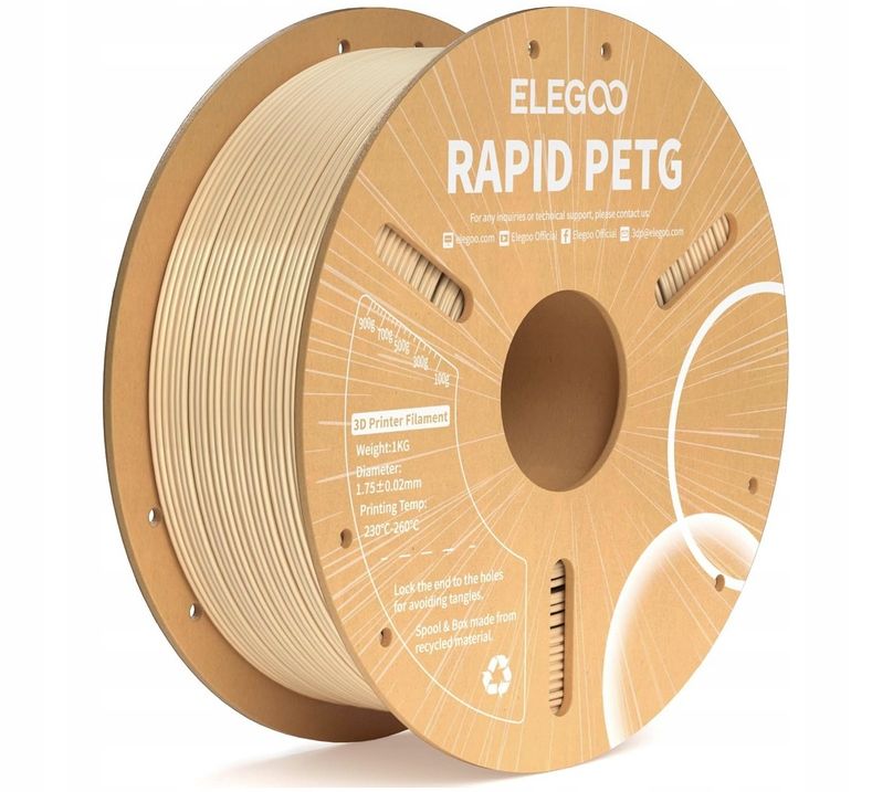  Faden schnell petg elegoo 1,75 mm 1000 g beige