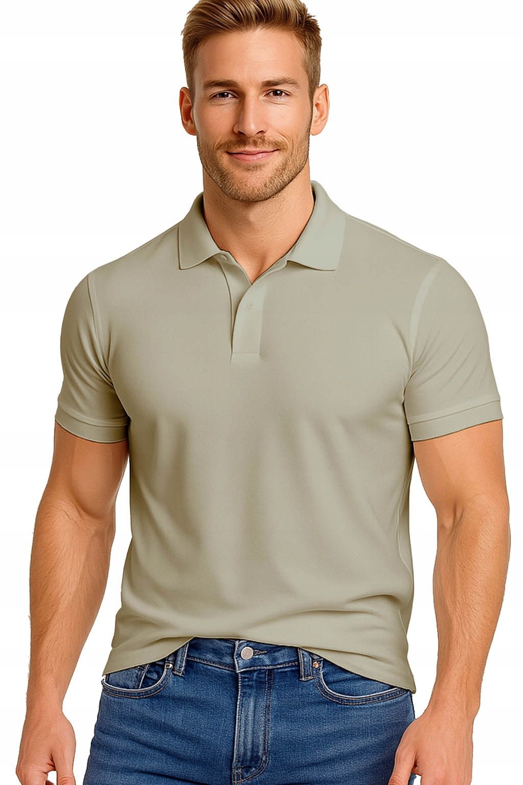  Men&#39;s polo shirts t-shirt elegant reinforcement cotton with collar m
