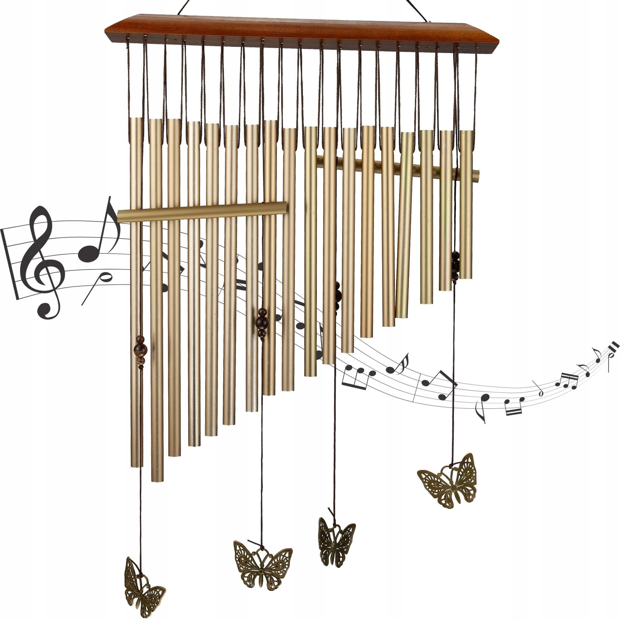  Veterná zvonkohra 55cm chimes kovové zvončeky veterno 12 rúrky vonkajšie