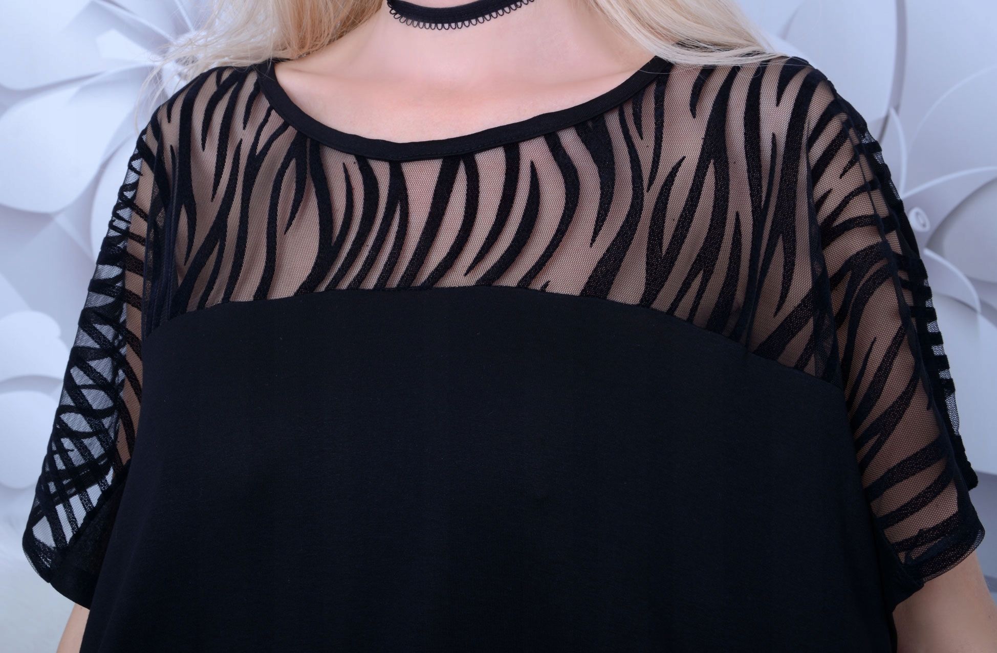  Addams tunika p626t slobodný okrúhle veľkosť 4xl